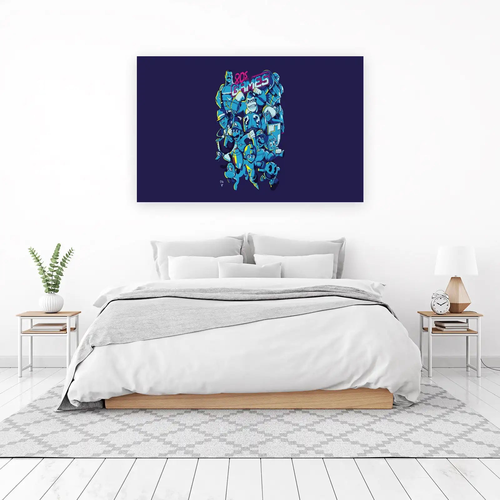 Retro 80s Gaming Icons Wall Art