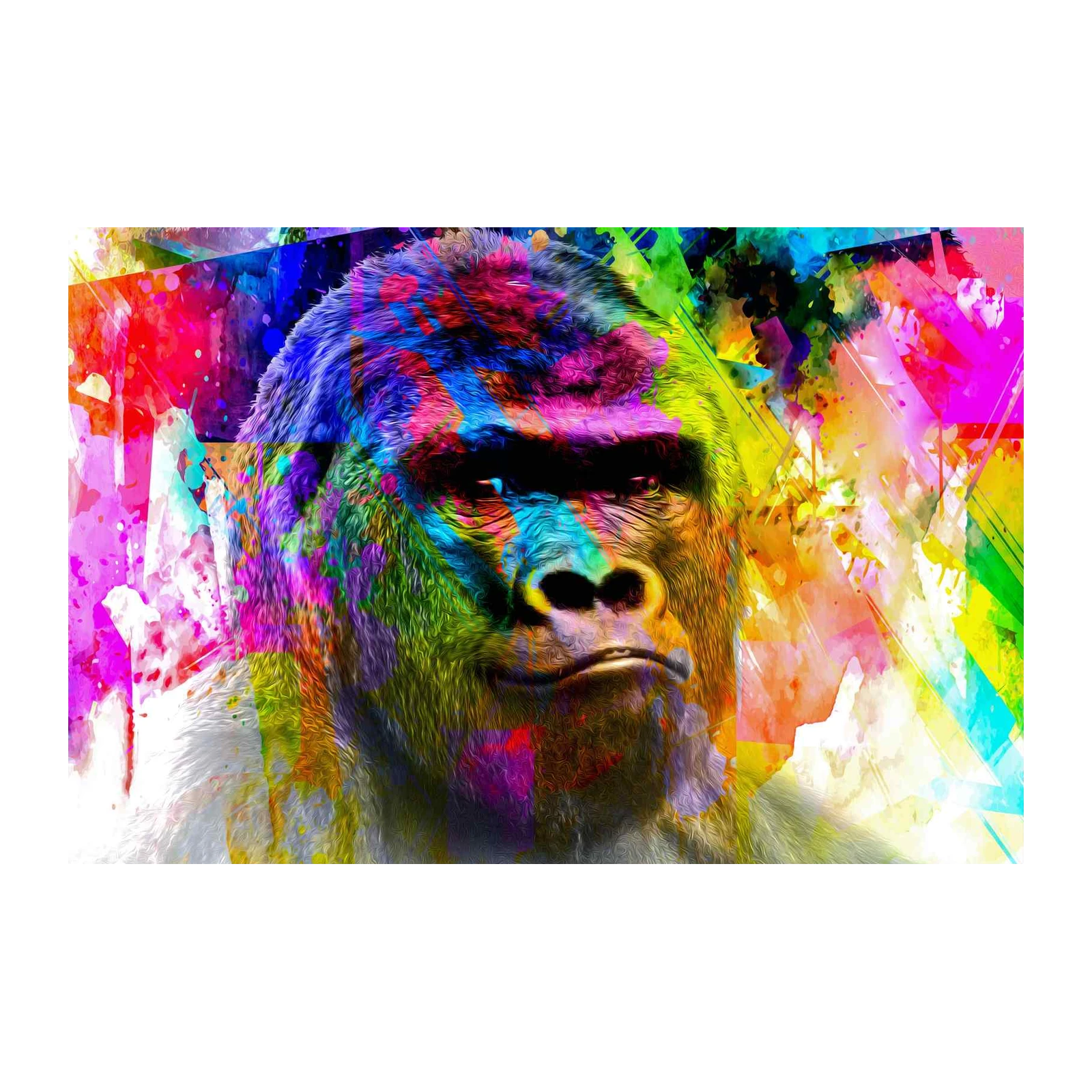Vibrant Gorilla Pop Art Wall Art
