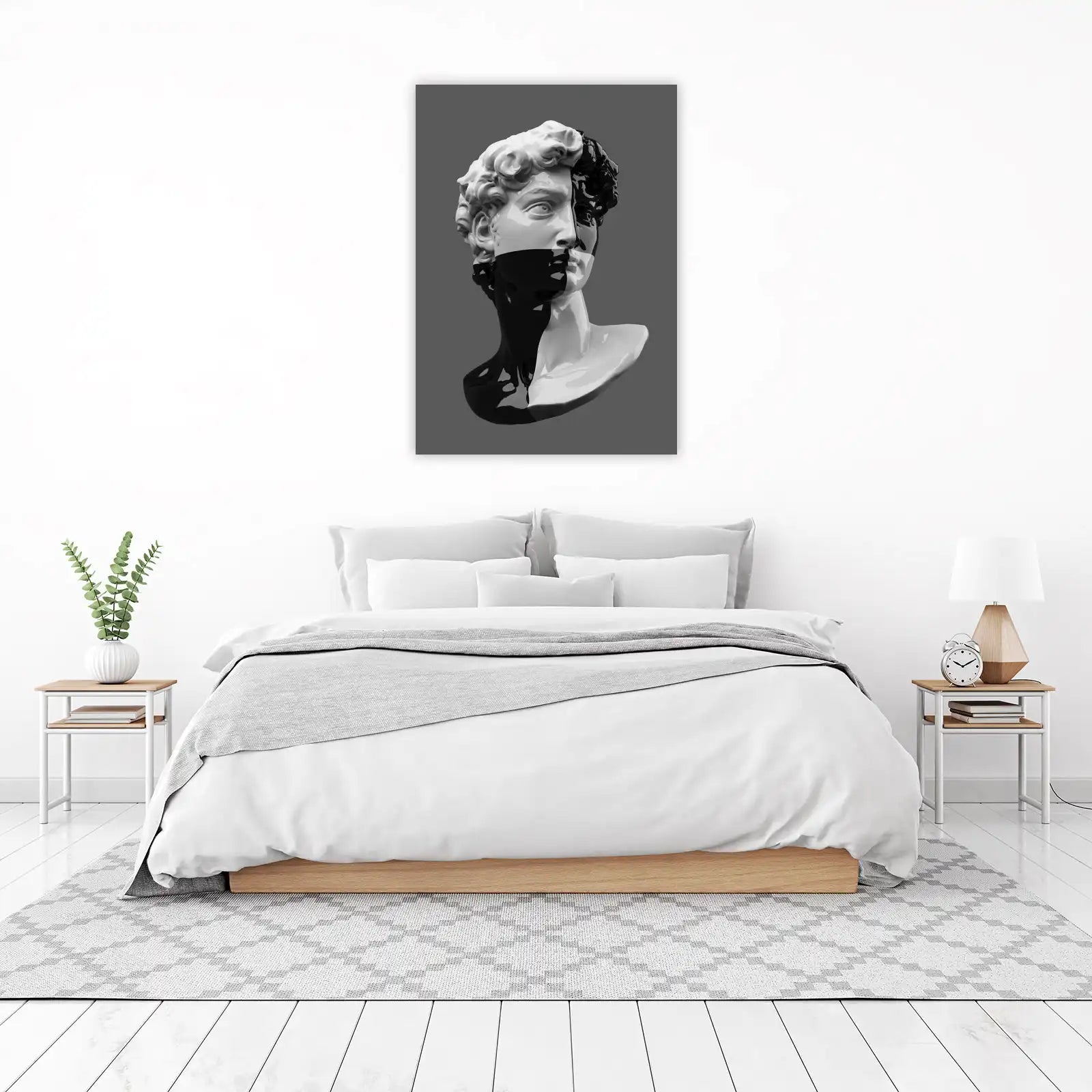 Modern Abstract David Bust Wall Art