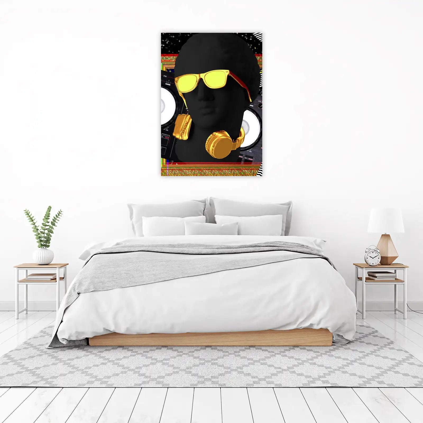 Gold DJ Sculpture Wall Art