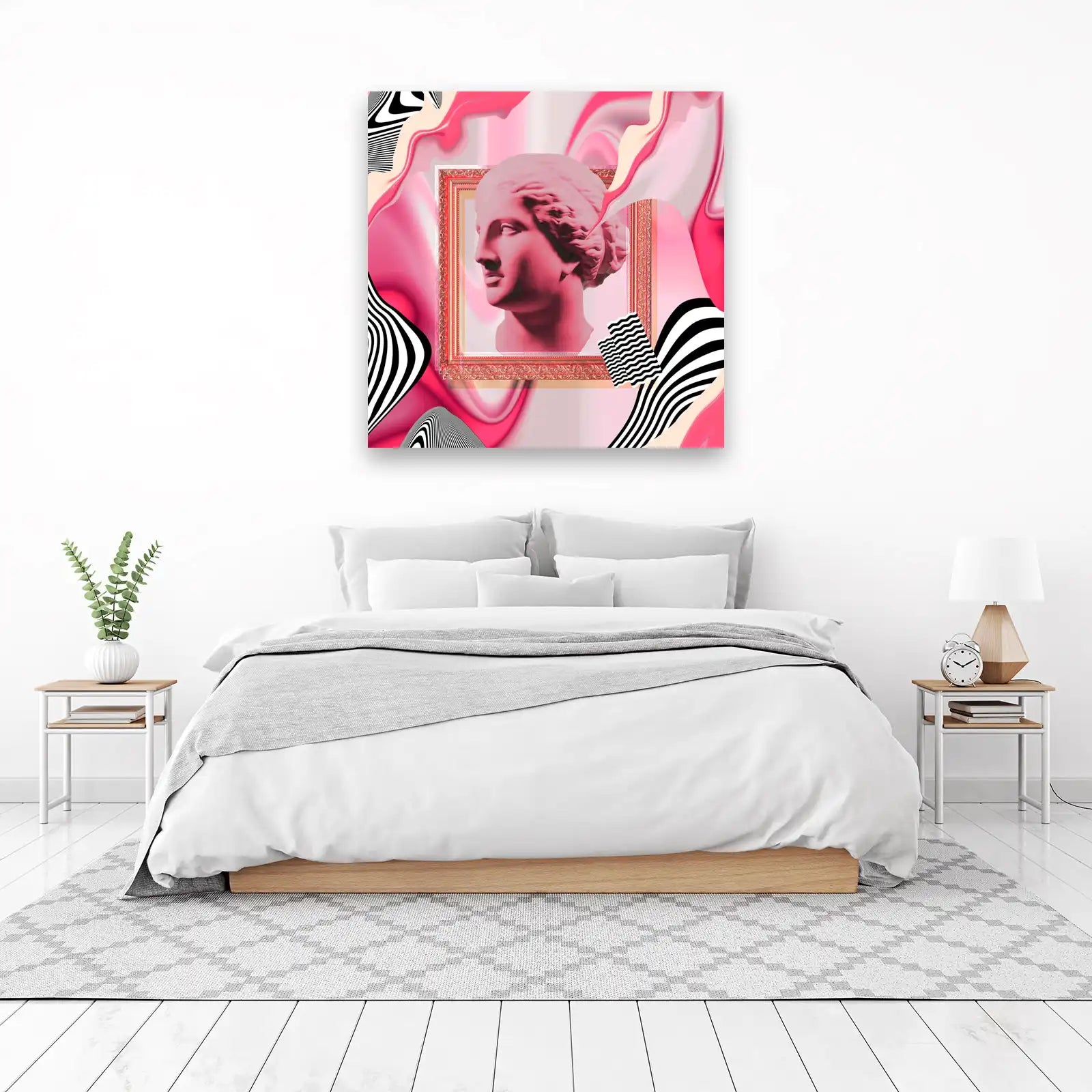Pink Venus Abstract Collage Wall Art