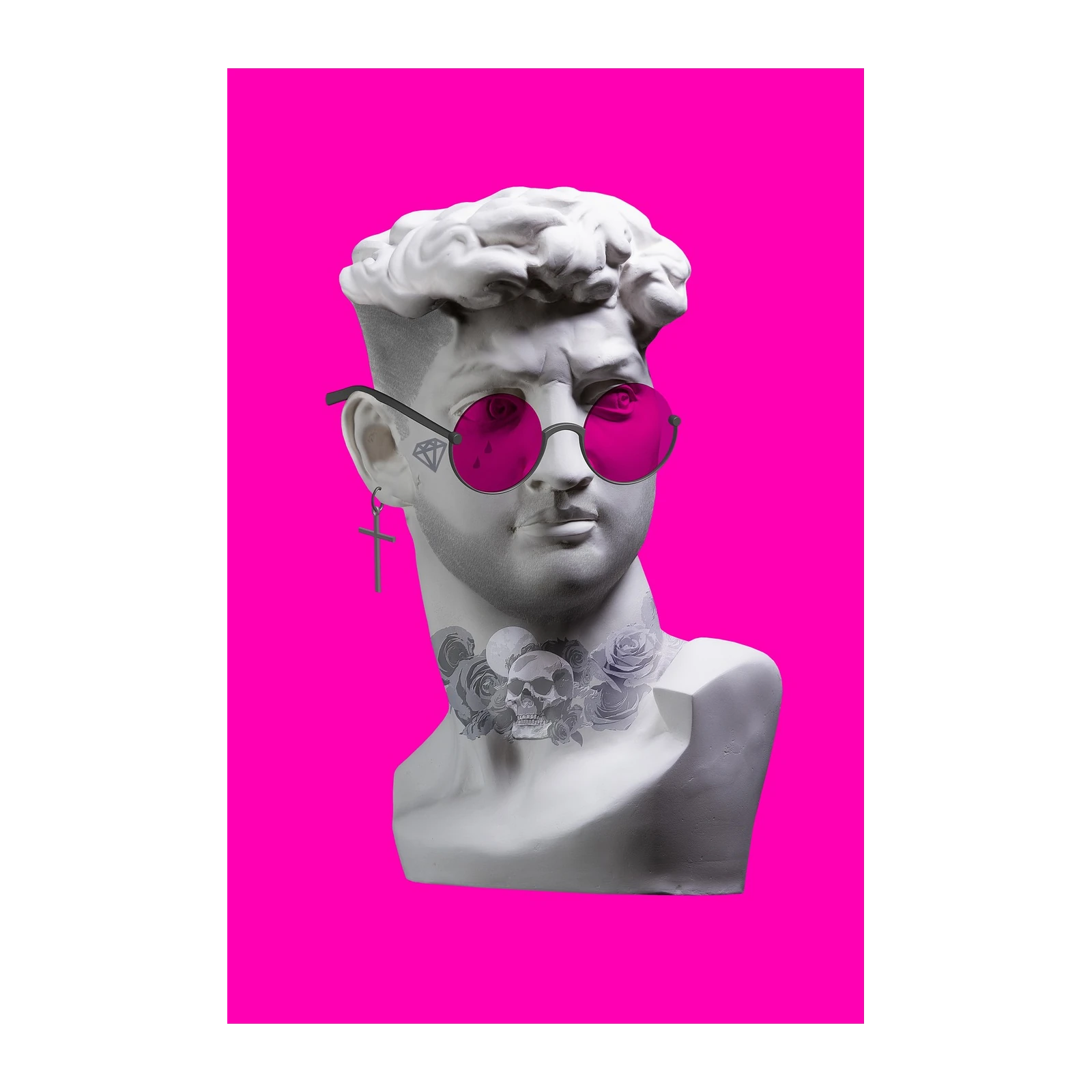 Neo-Classical Skull Sunglasses Wall Art