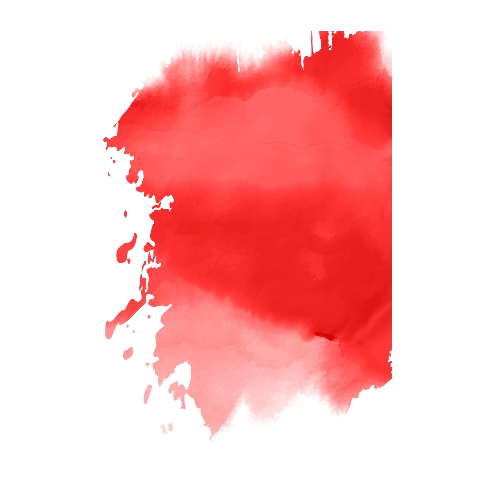 Vibrant Red Abstract Splash Wall Art