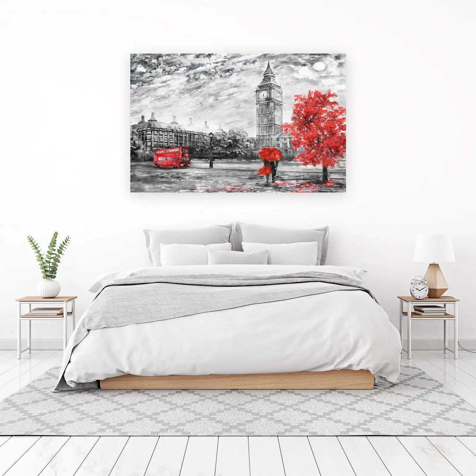 Vibrant London Street Scene Wall Art