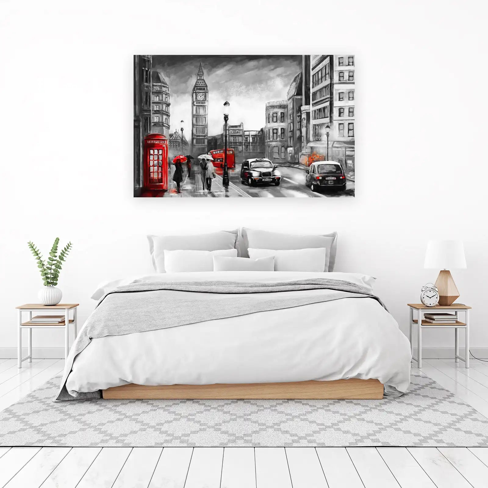 London Rainy Day Big Ben Wall Art