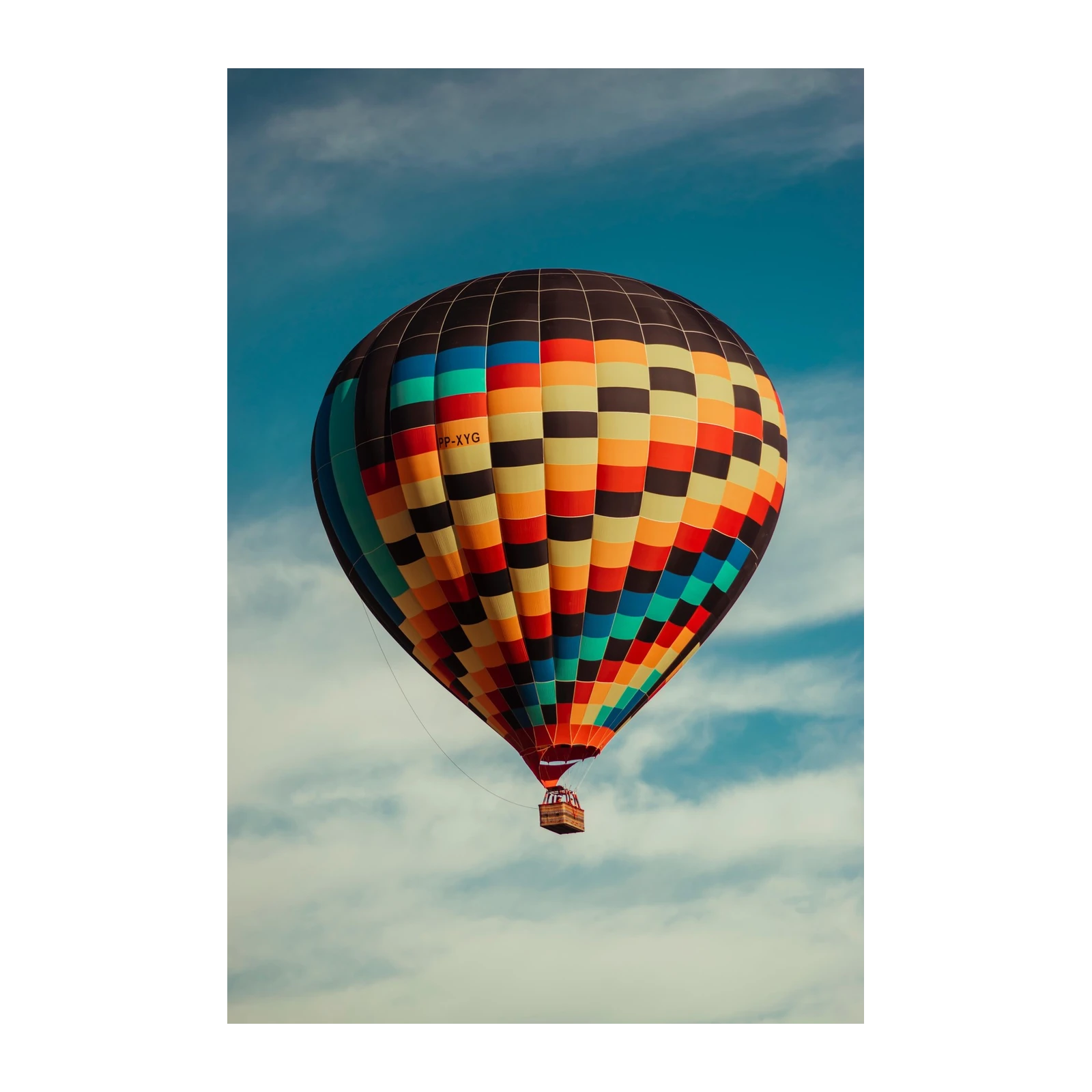 Colorful Hot Air Balloon Adventure Wall Art