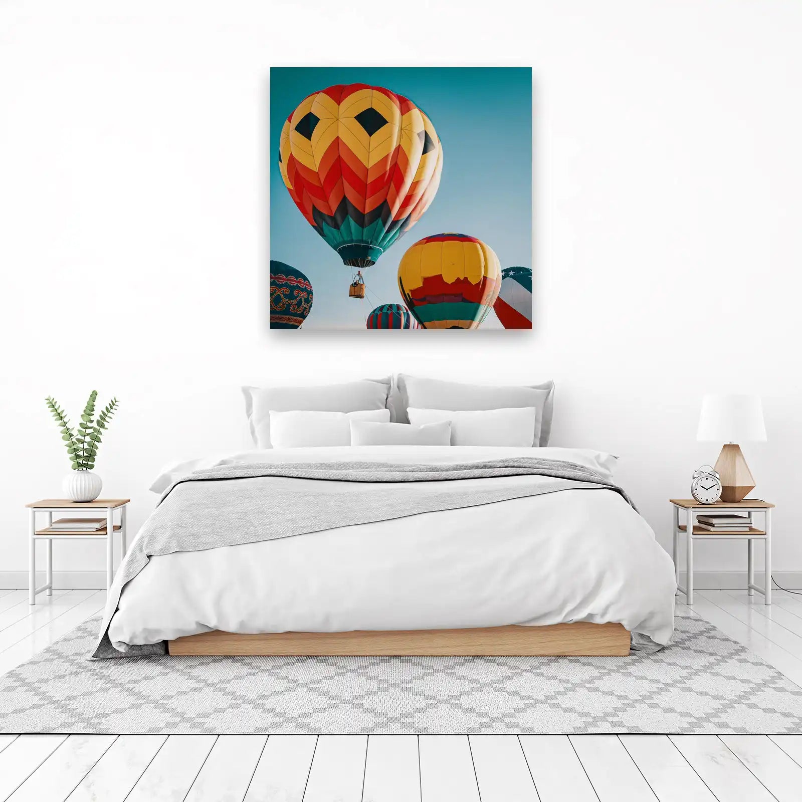 Vibrant Hot Air Balloons Wall Art