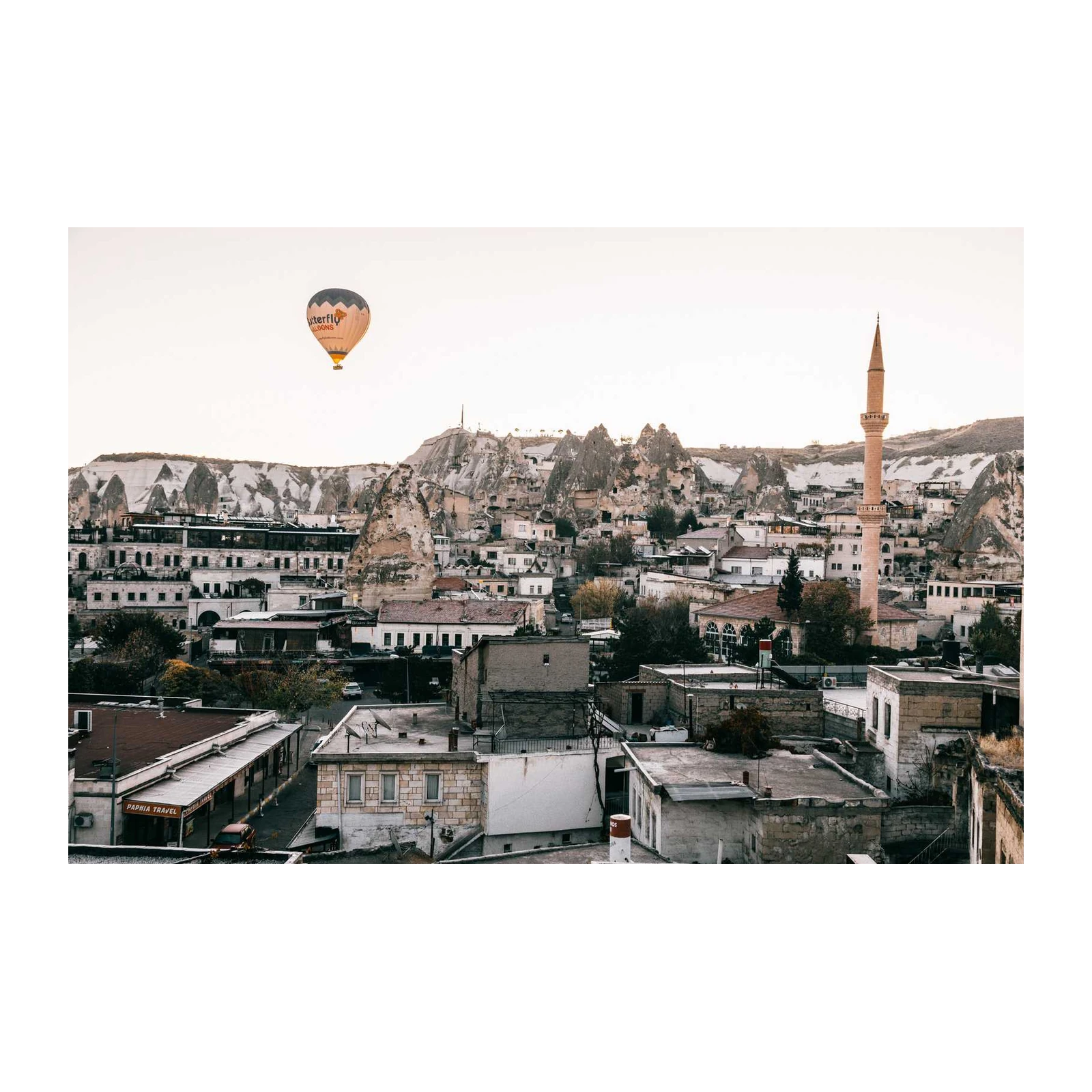 Cappadocia Hot Air Balloon Townscape Wall Art