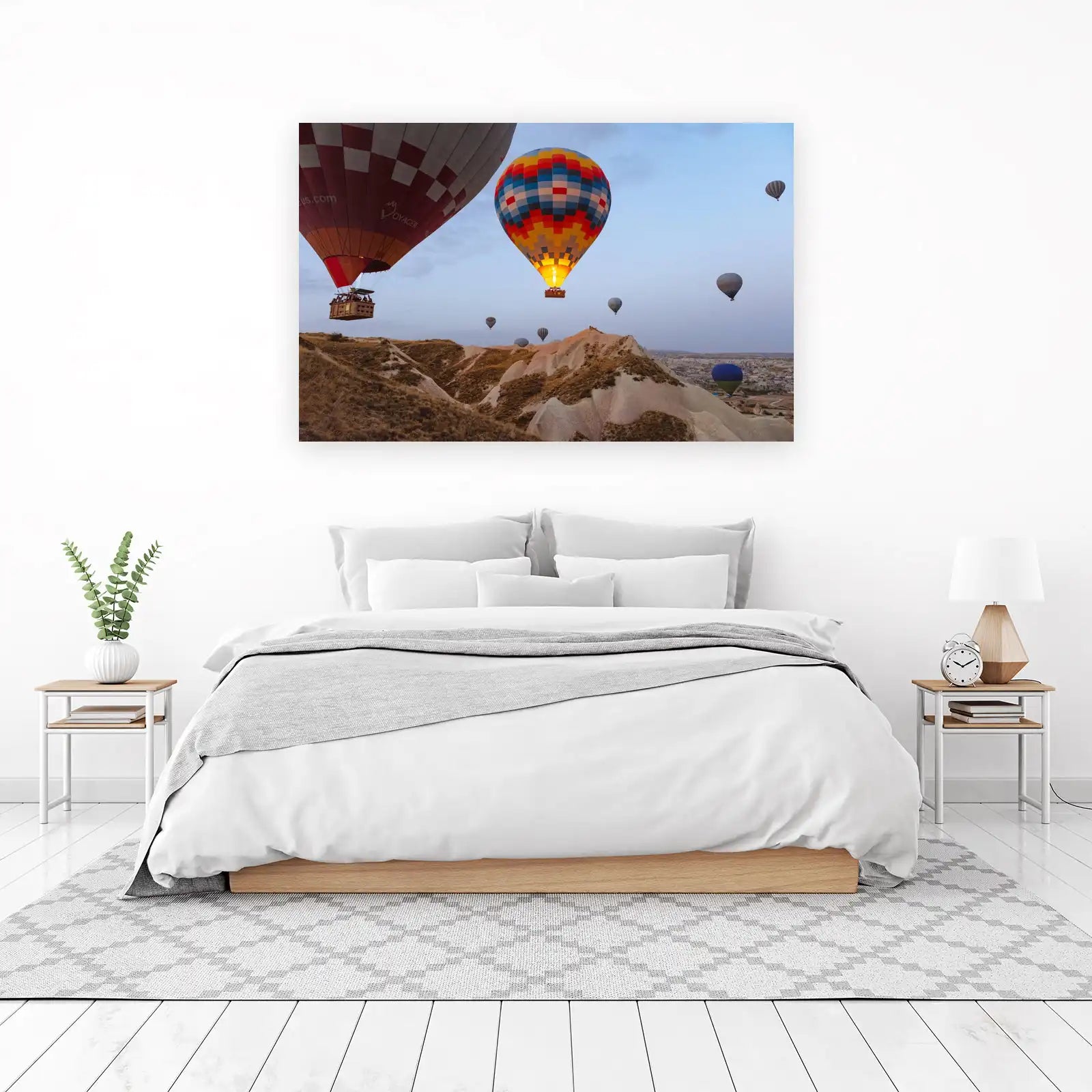 Hot Air Balloon Cappadocia Landscape Wall Art