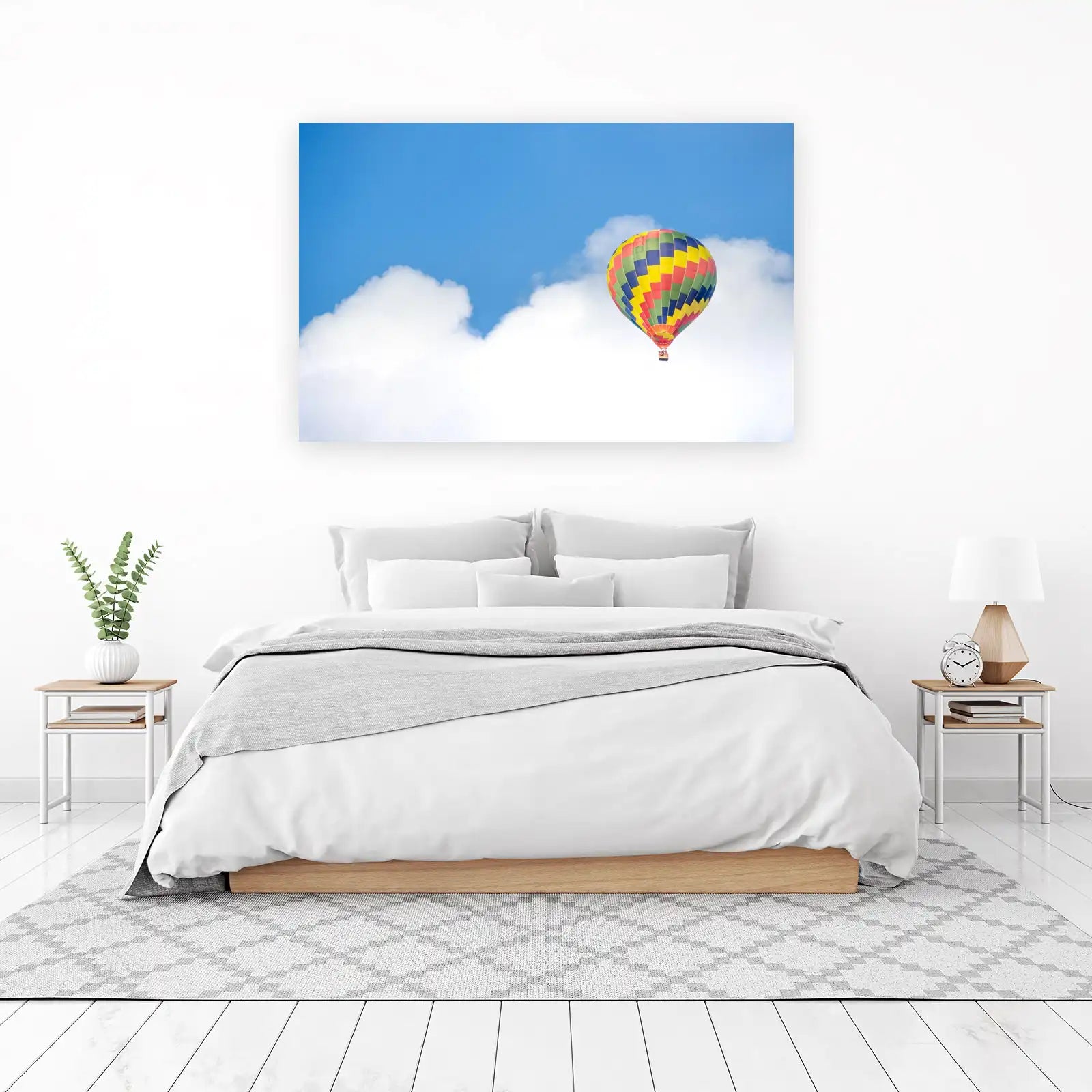 Vibrant Hot Air Balloon Sky Wall Art
