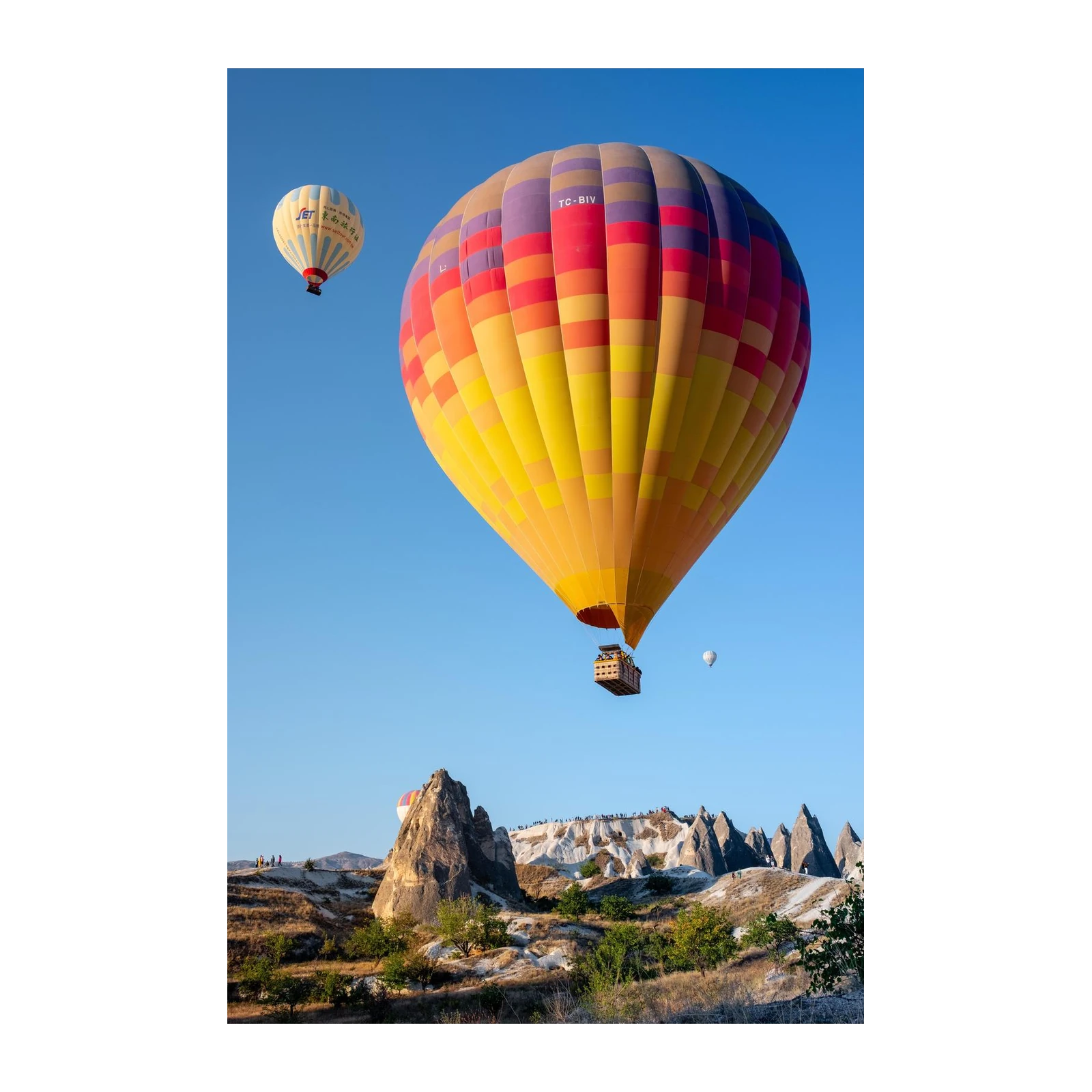 Vibrant Hot Air Balloons Cappadocia Wall Art