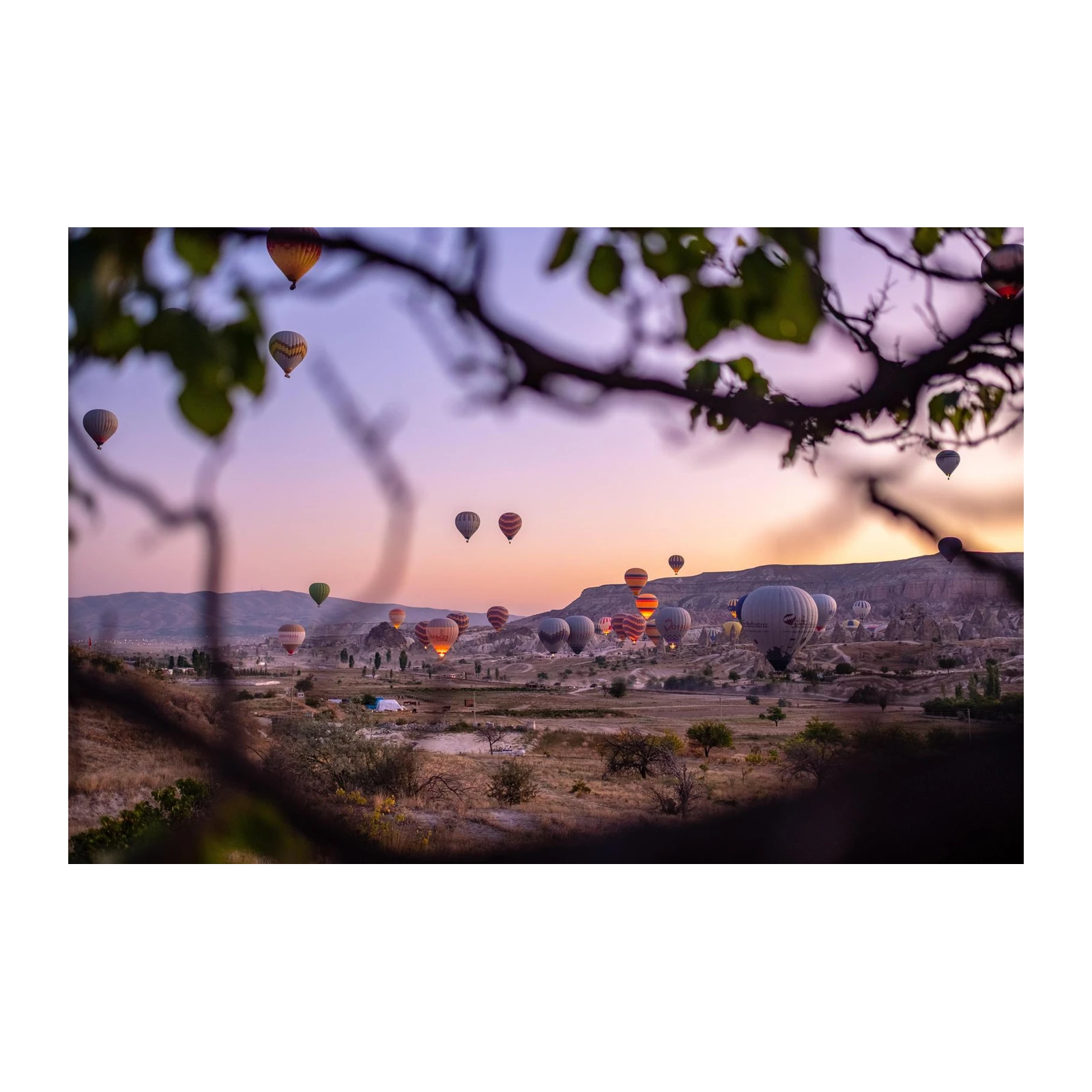 Hot Air Balloon Sunrise Cappadocia Wall Art