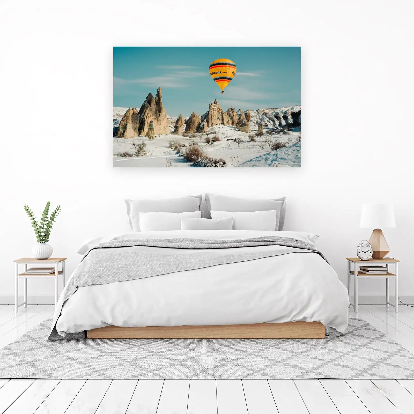 Cappadocia Balloon Snowscape Wall Art