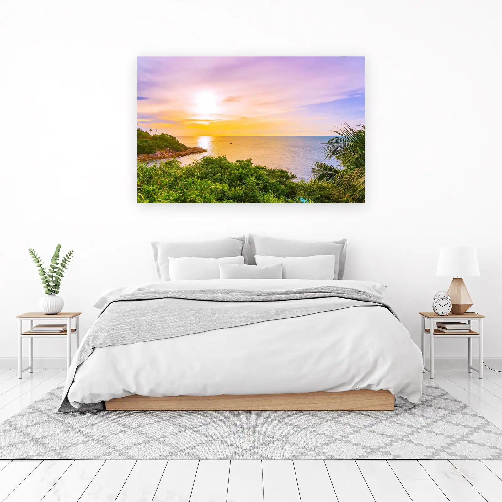 Tropical Sunset Ocean View Wall Art