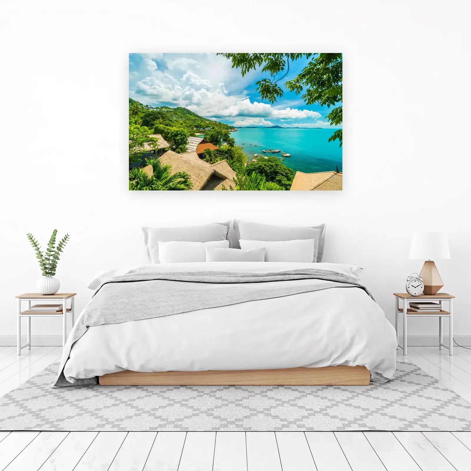 Tropical Island Paradise Ocean View Wall Art