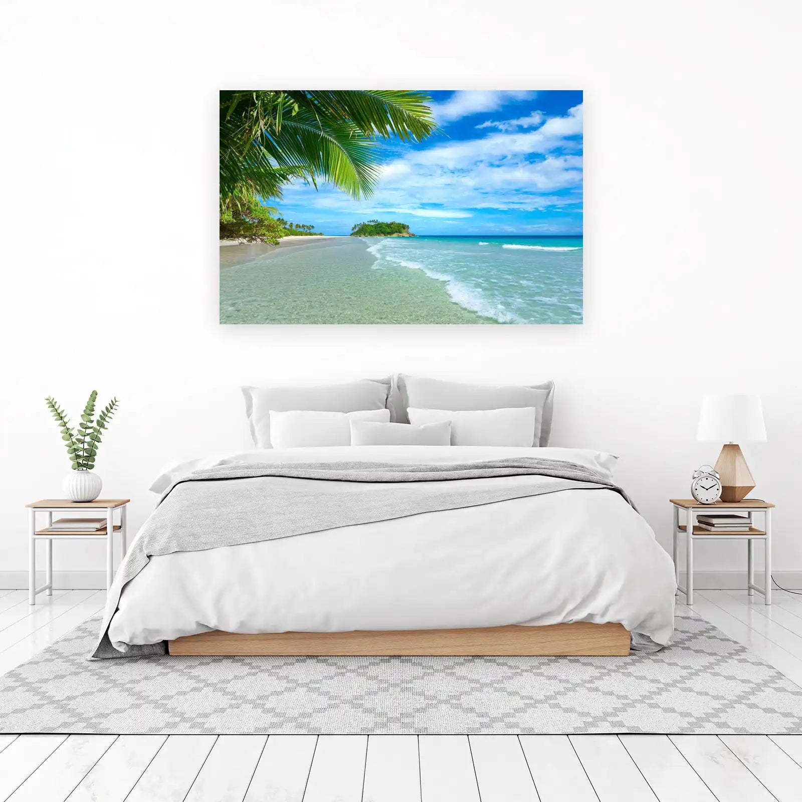 Tropical Paradise Beach Palm Wall Art
