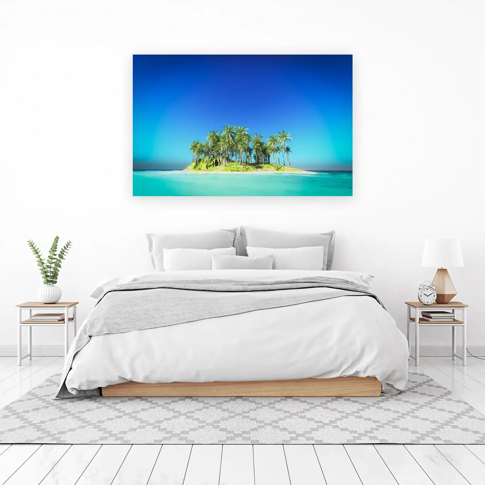 Tropical Paradise Palm Island Wall Art