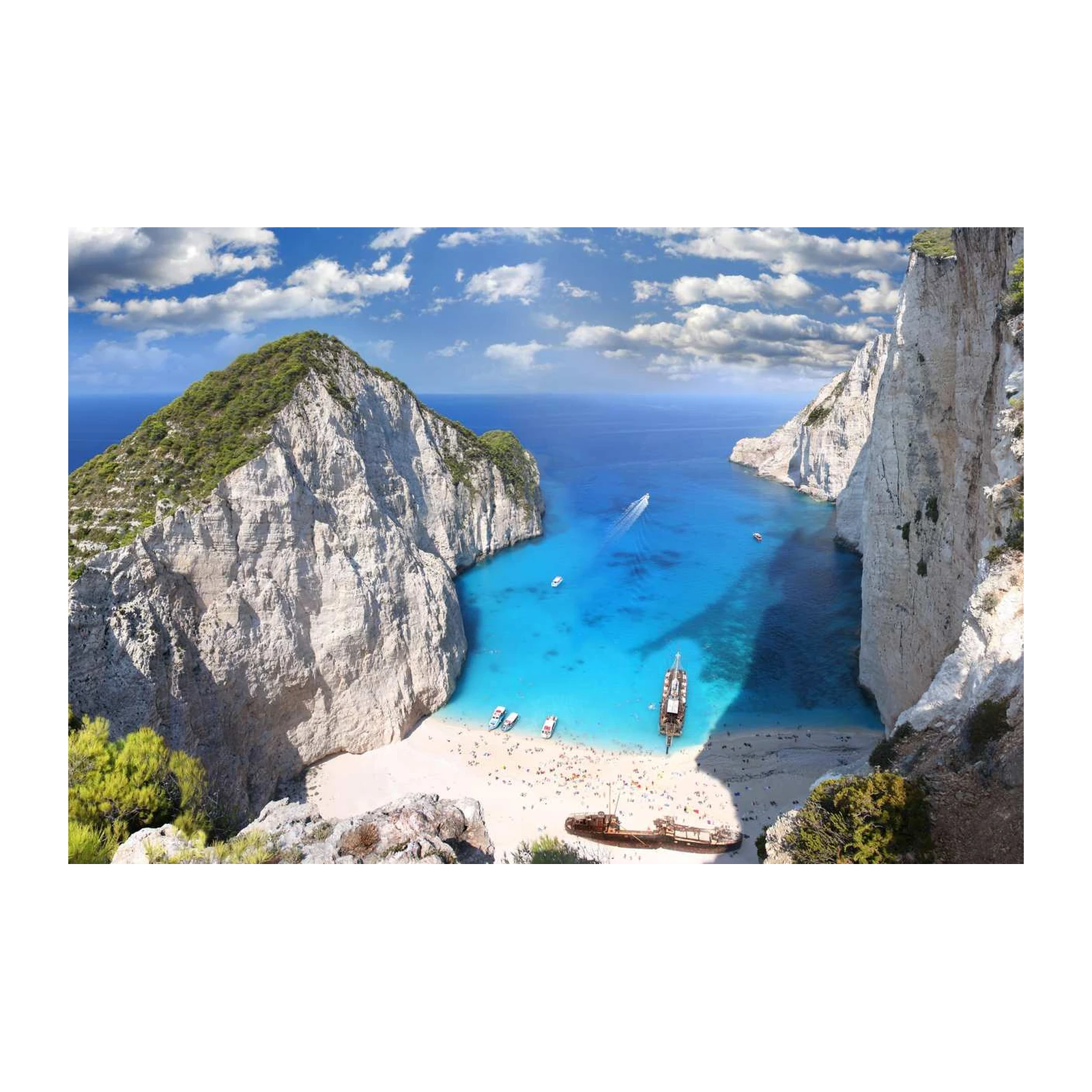 Navagio Beach Azure Escape Wall Art