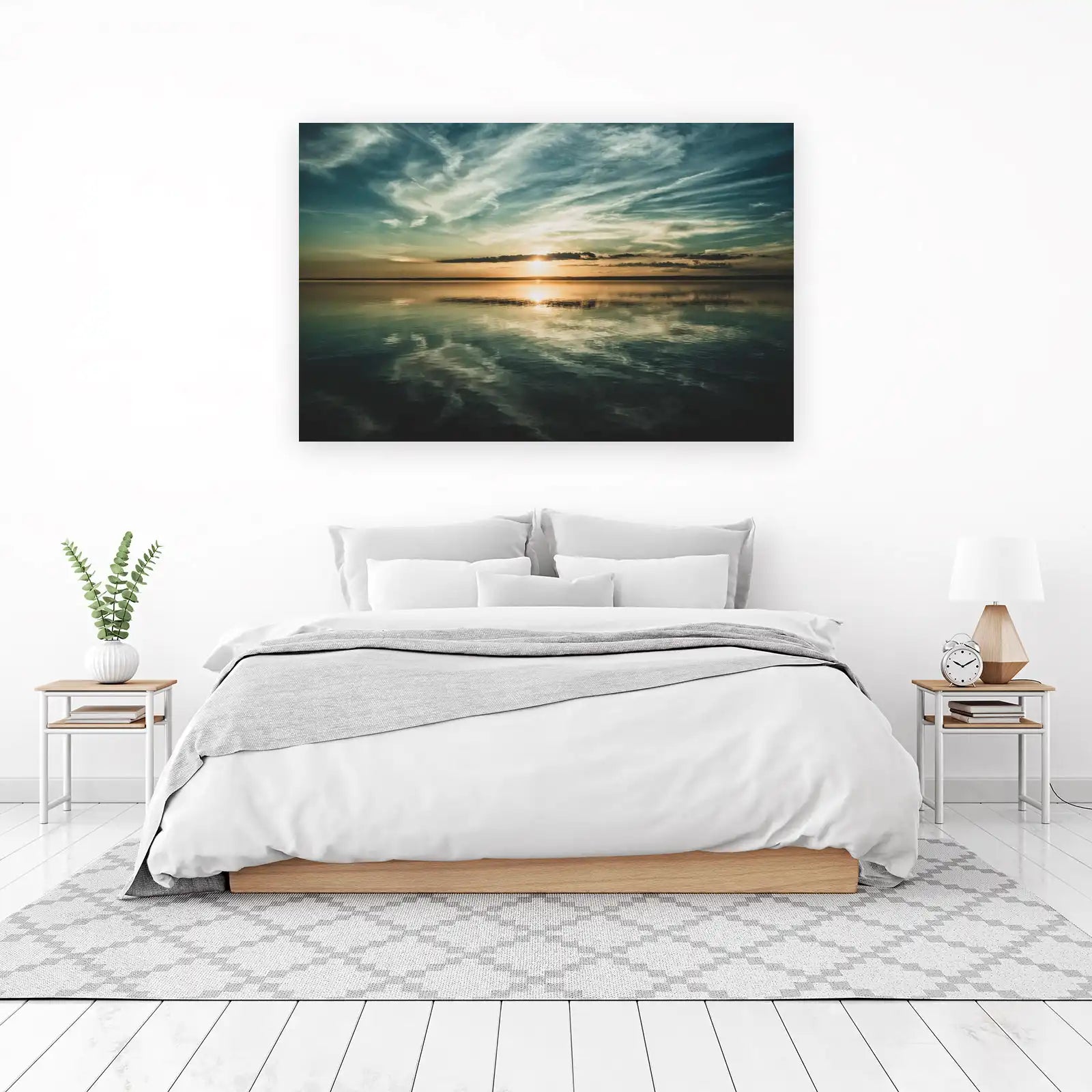 Serene Sunset Over Water Wall Art