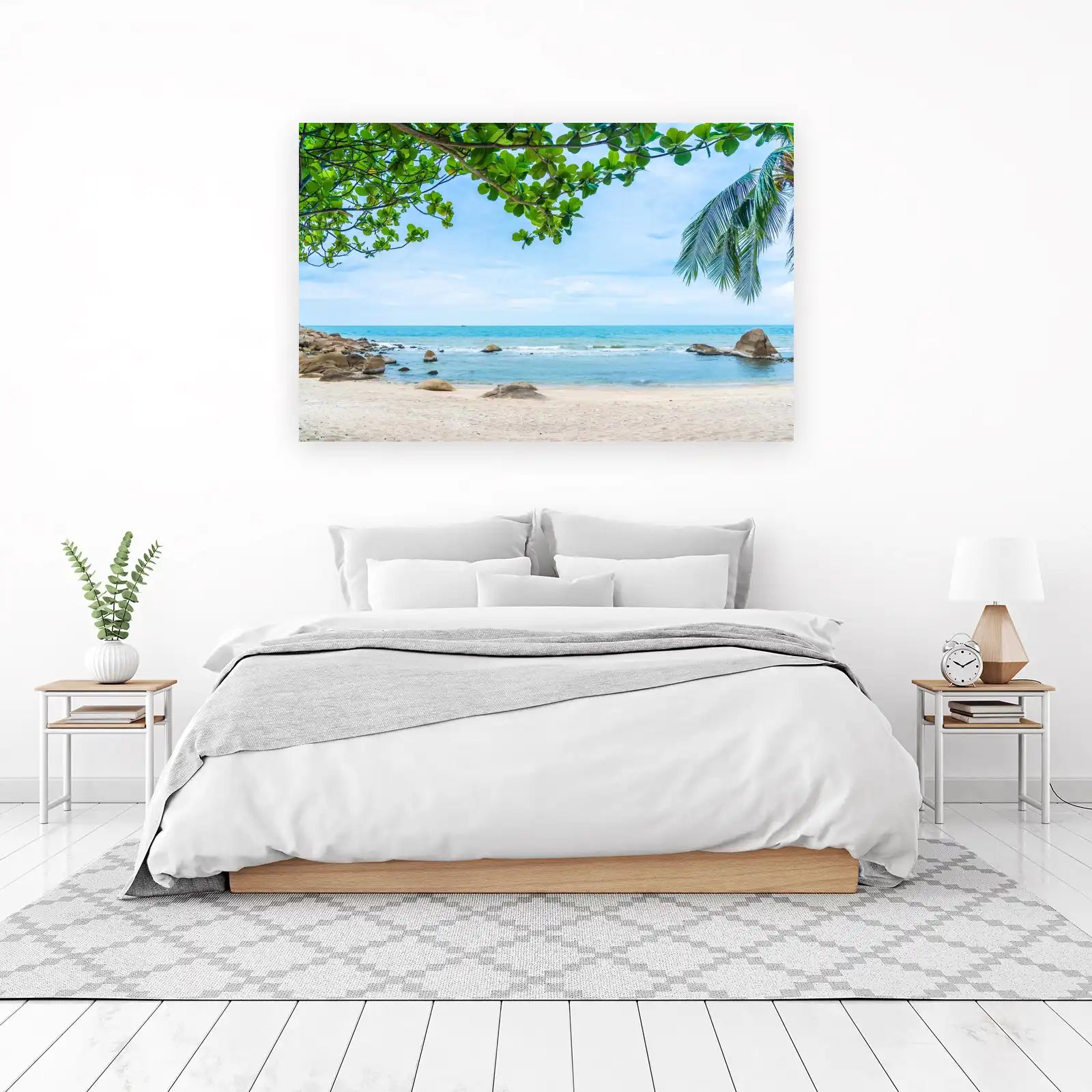 Tranquil Beach Serenity Ocean Landscape Wall Art