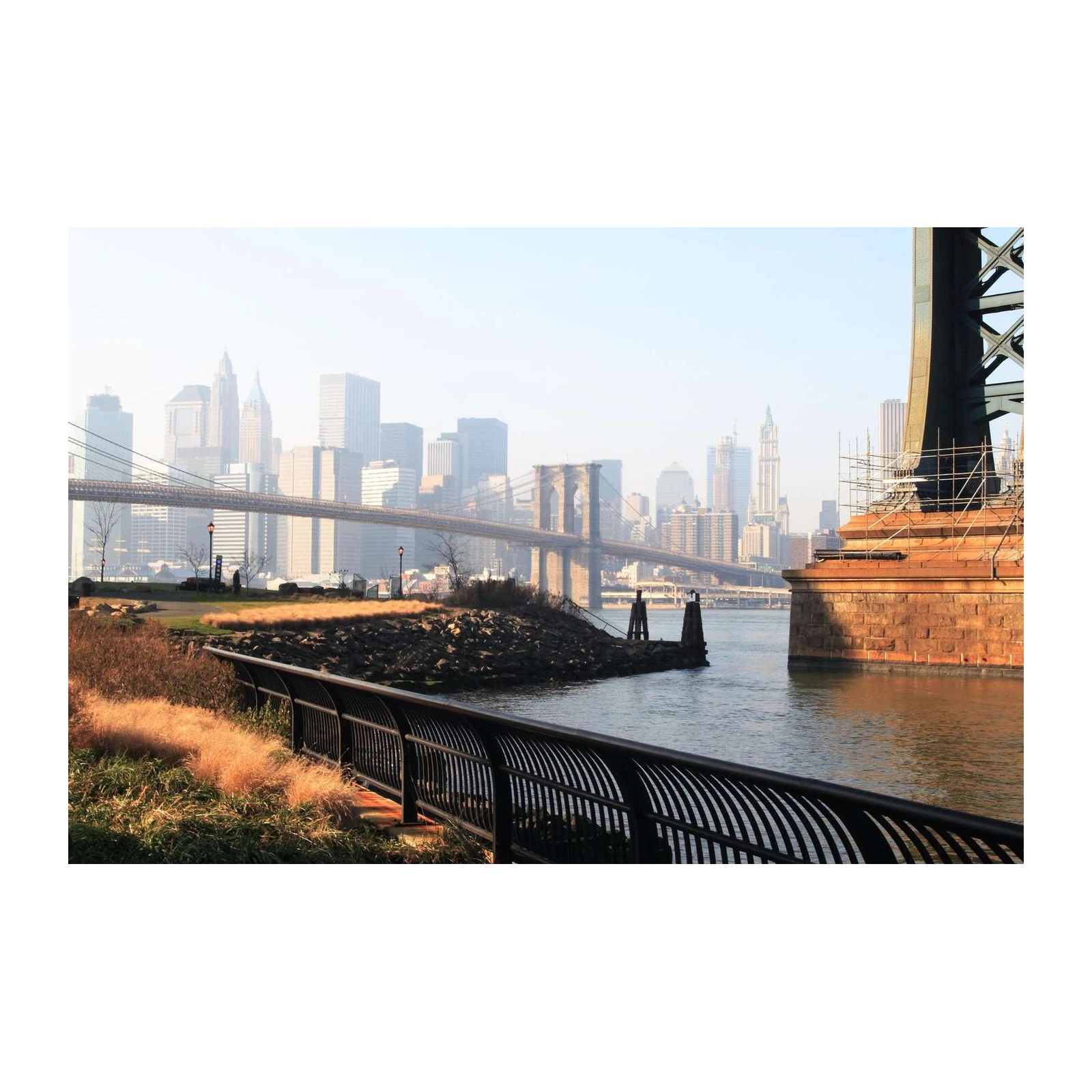 NYC Brooklyn Bridge Skyline Wall Art