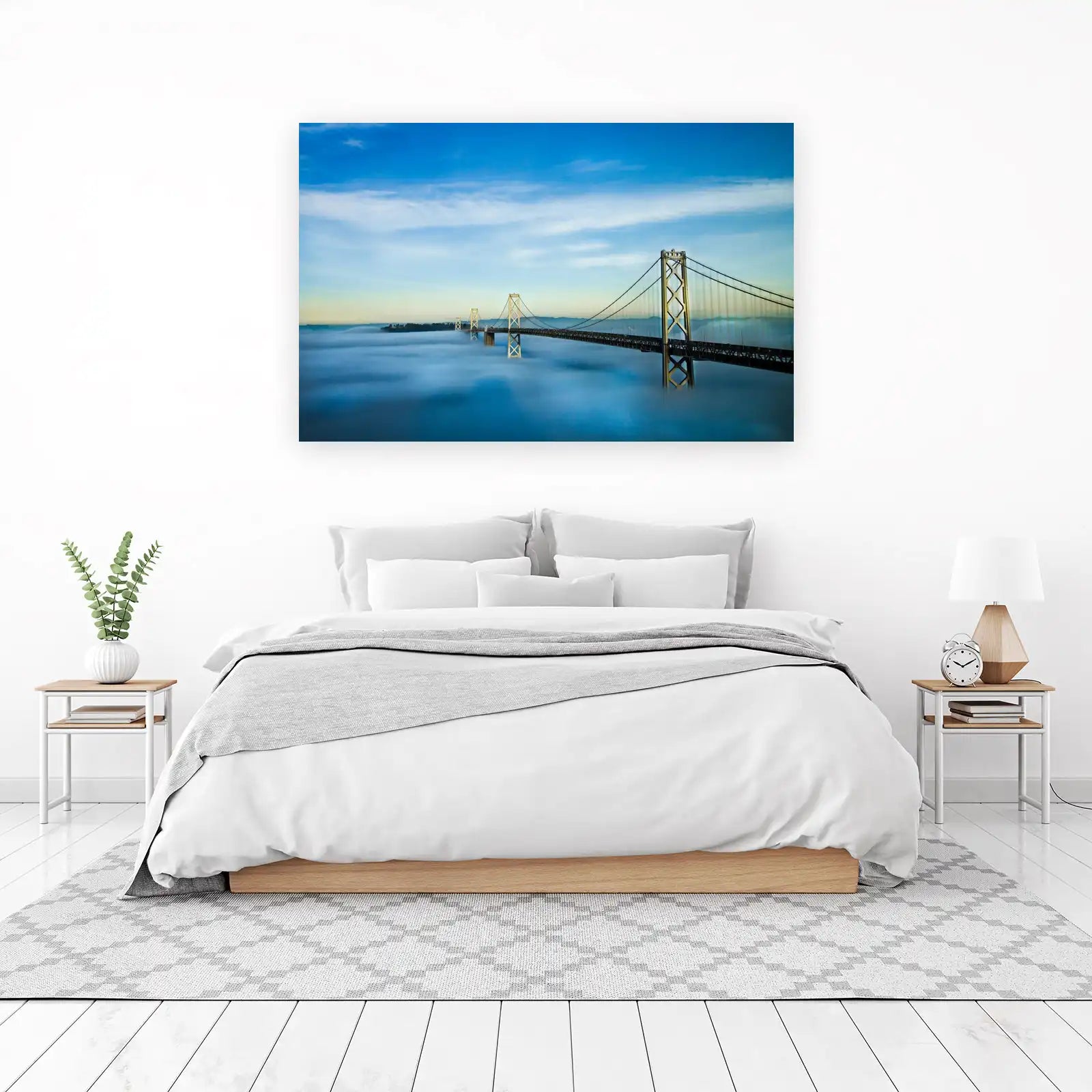San Francisco Bay Bridge Fog Wall Art