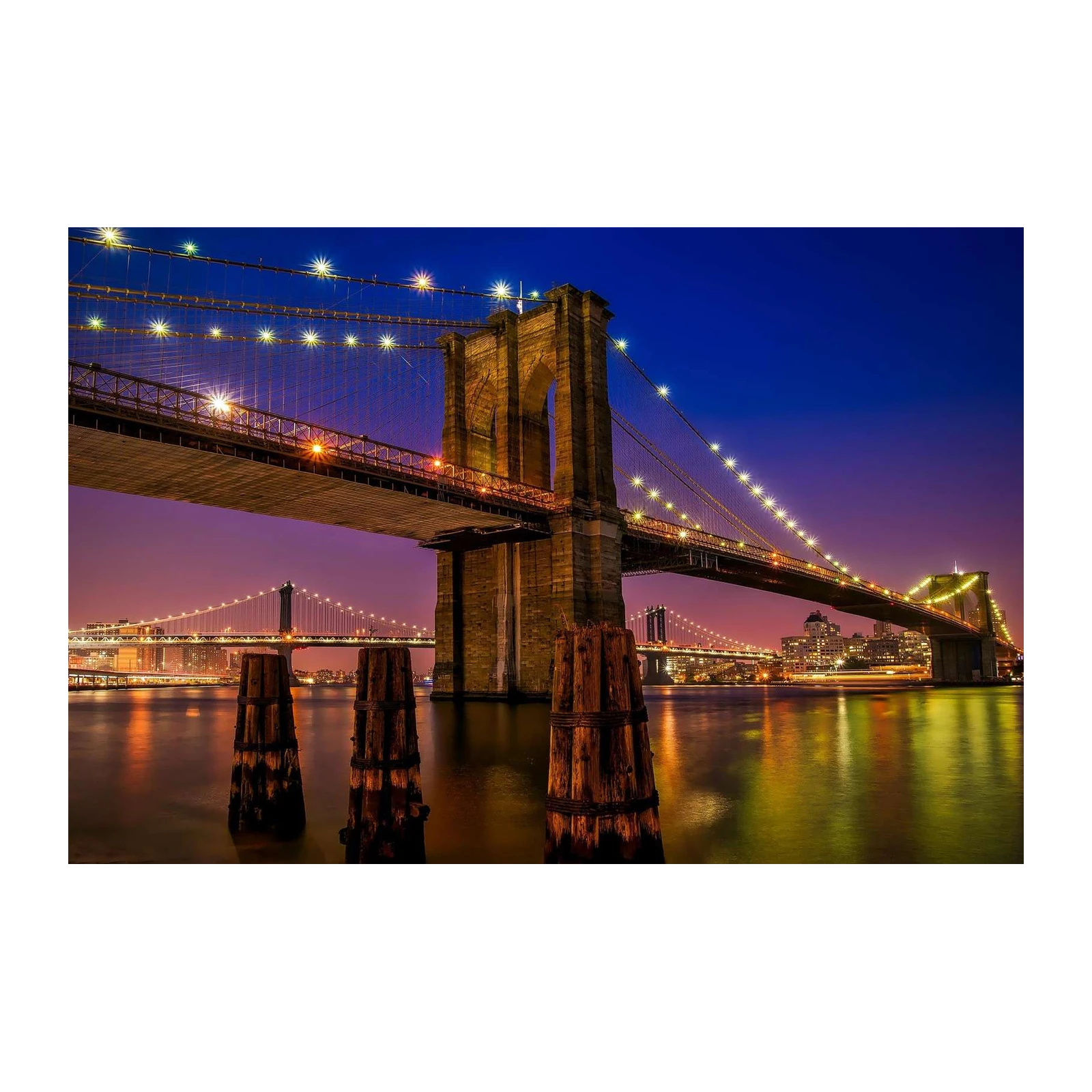 Brooklyn Bridge Nightscape Wall Art