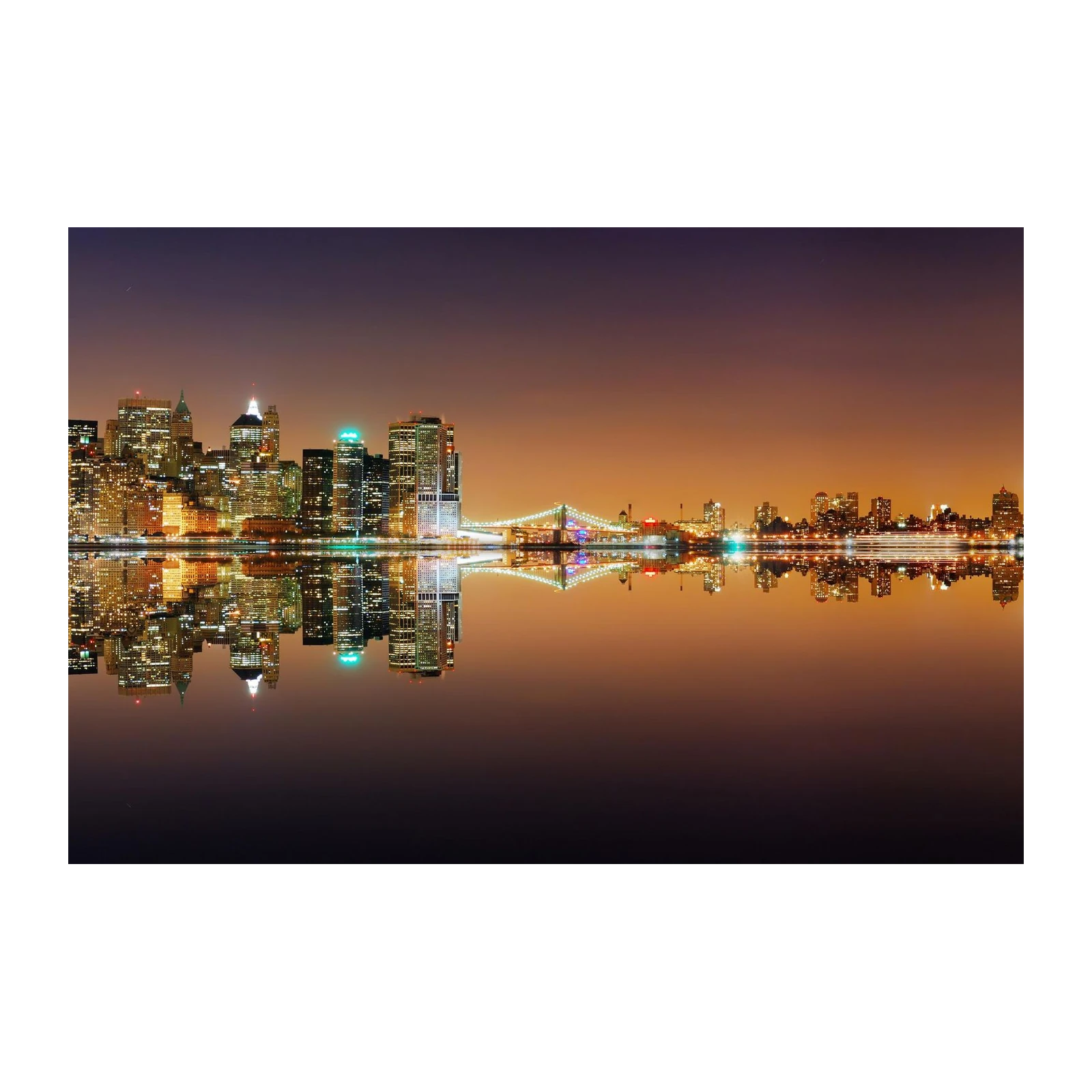 New York City Skyline Reflection Wall Art