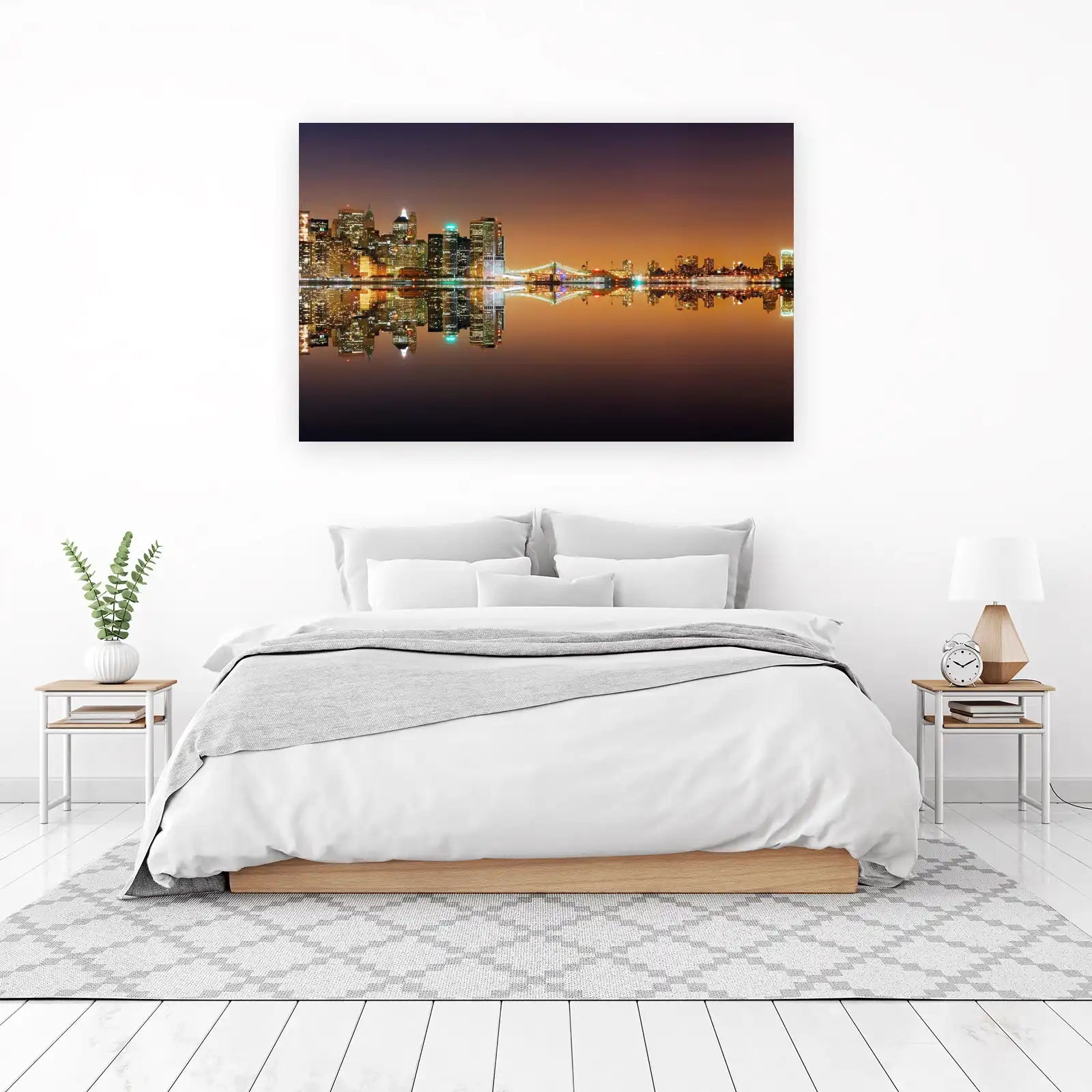 New York City Skyline Reflection Wall Art
