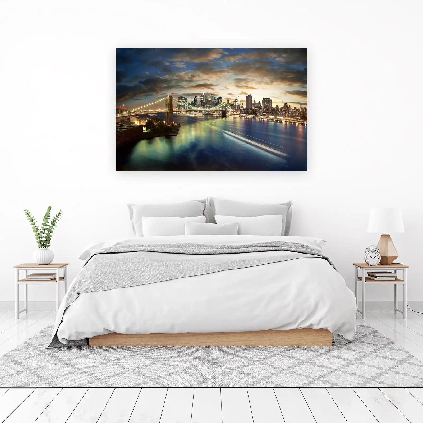 Iconic Brooklyn Bridge Skyline Wall Art