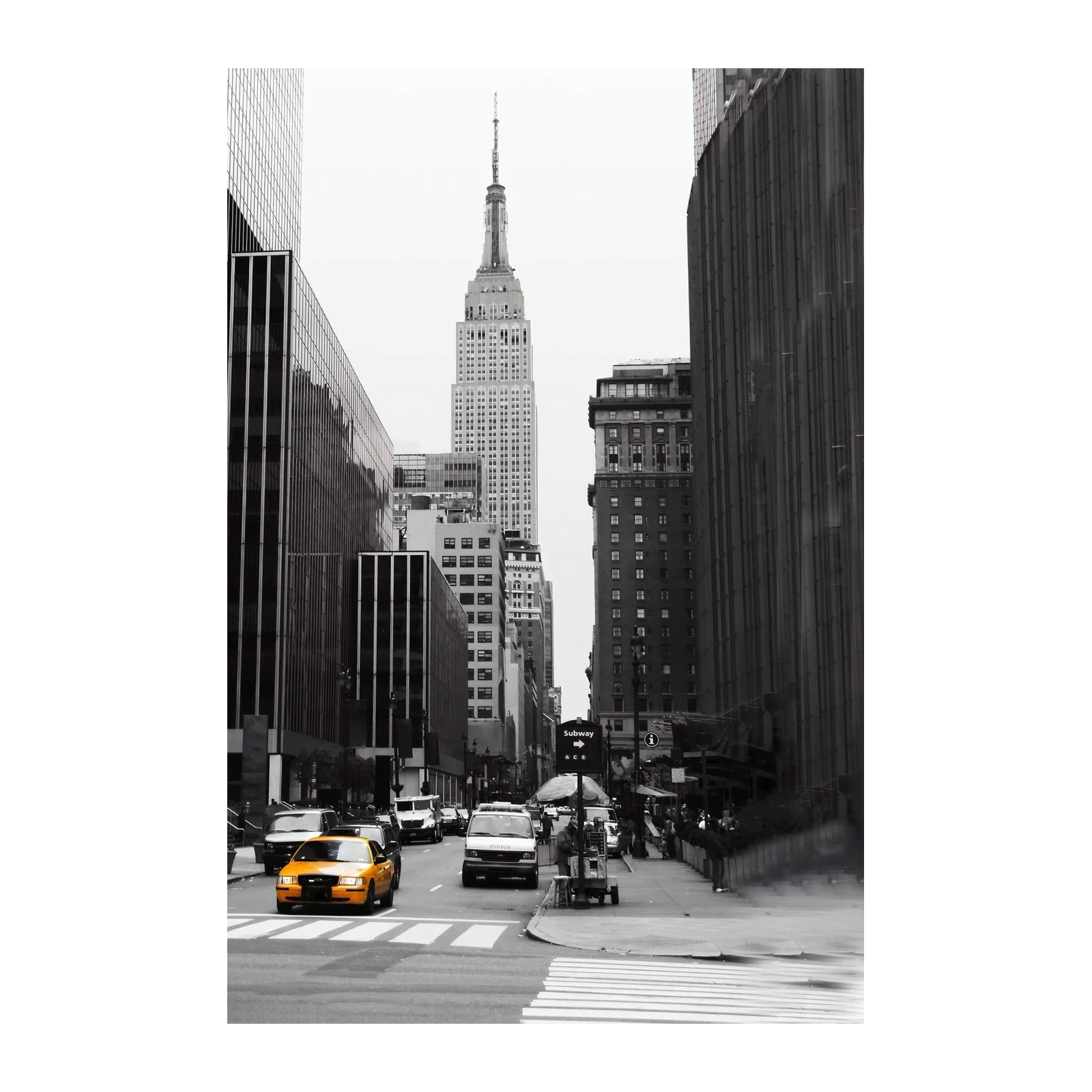 Empire State Building Taxi Wall Art