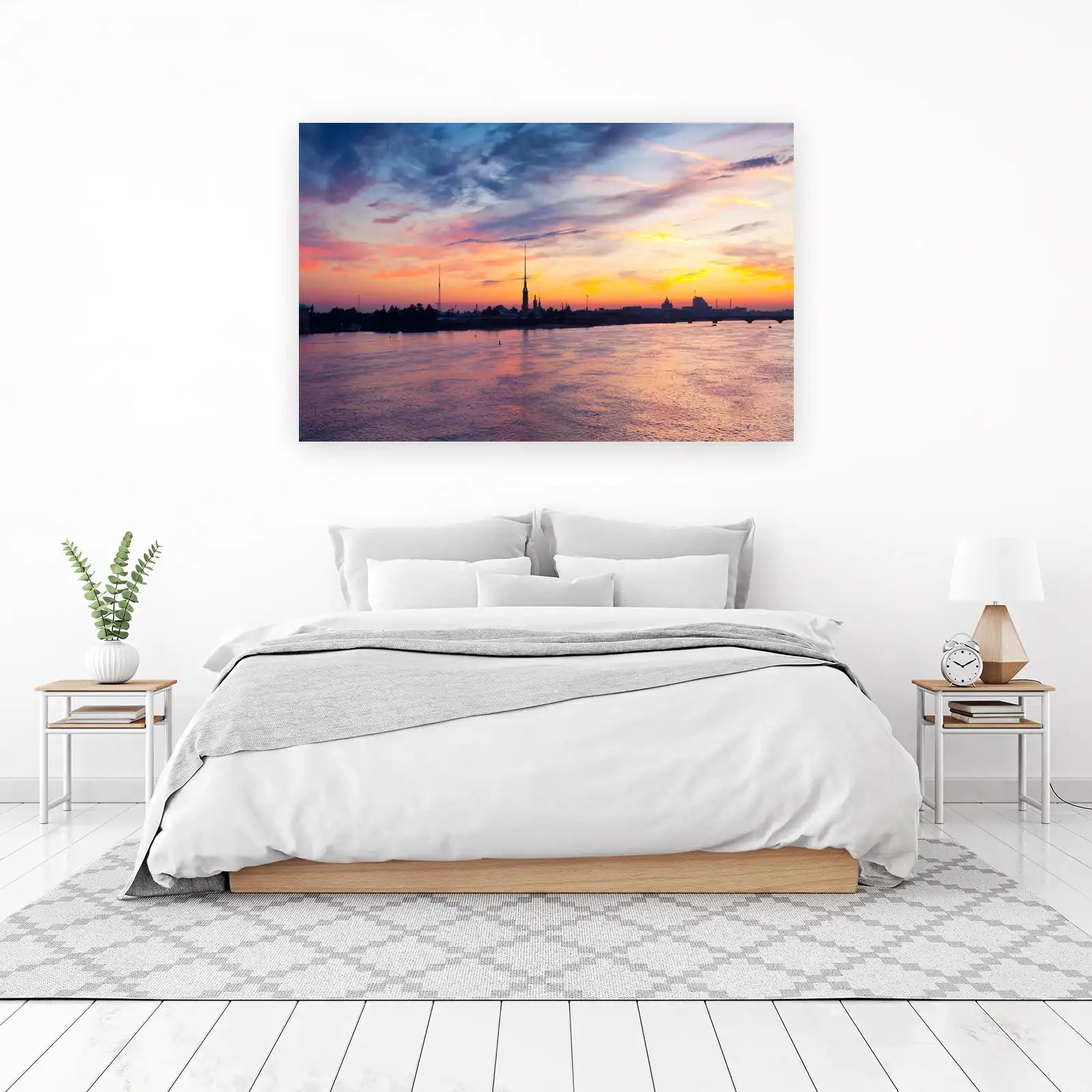 St. Petersburg Sunset Riverfront Wall Art