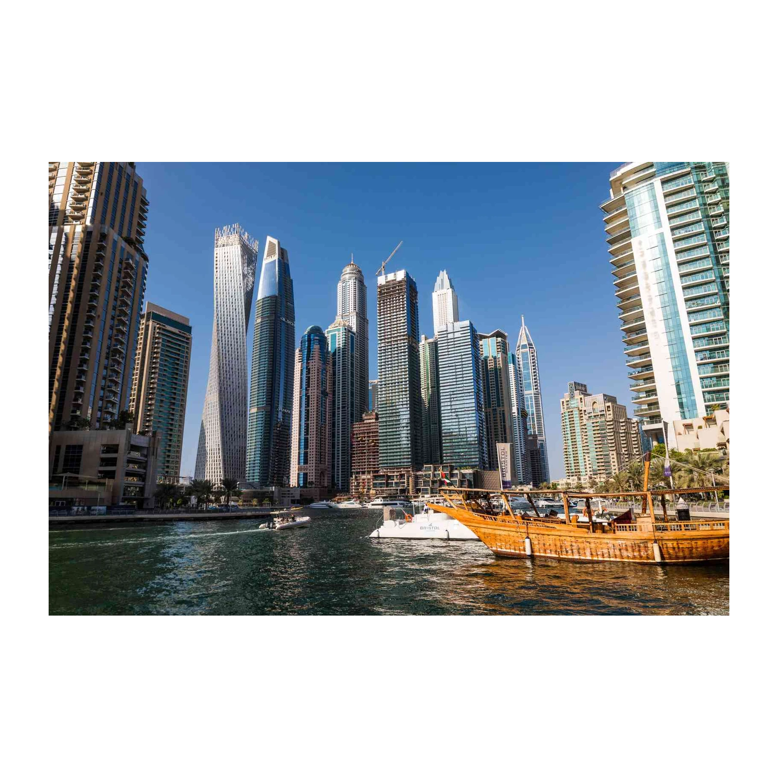 Dubai Marina Skyscrapers Wall Art