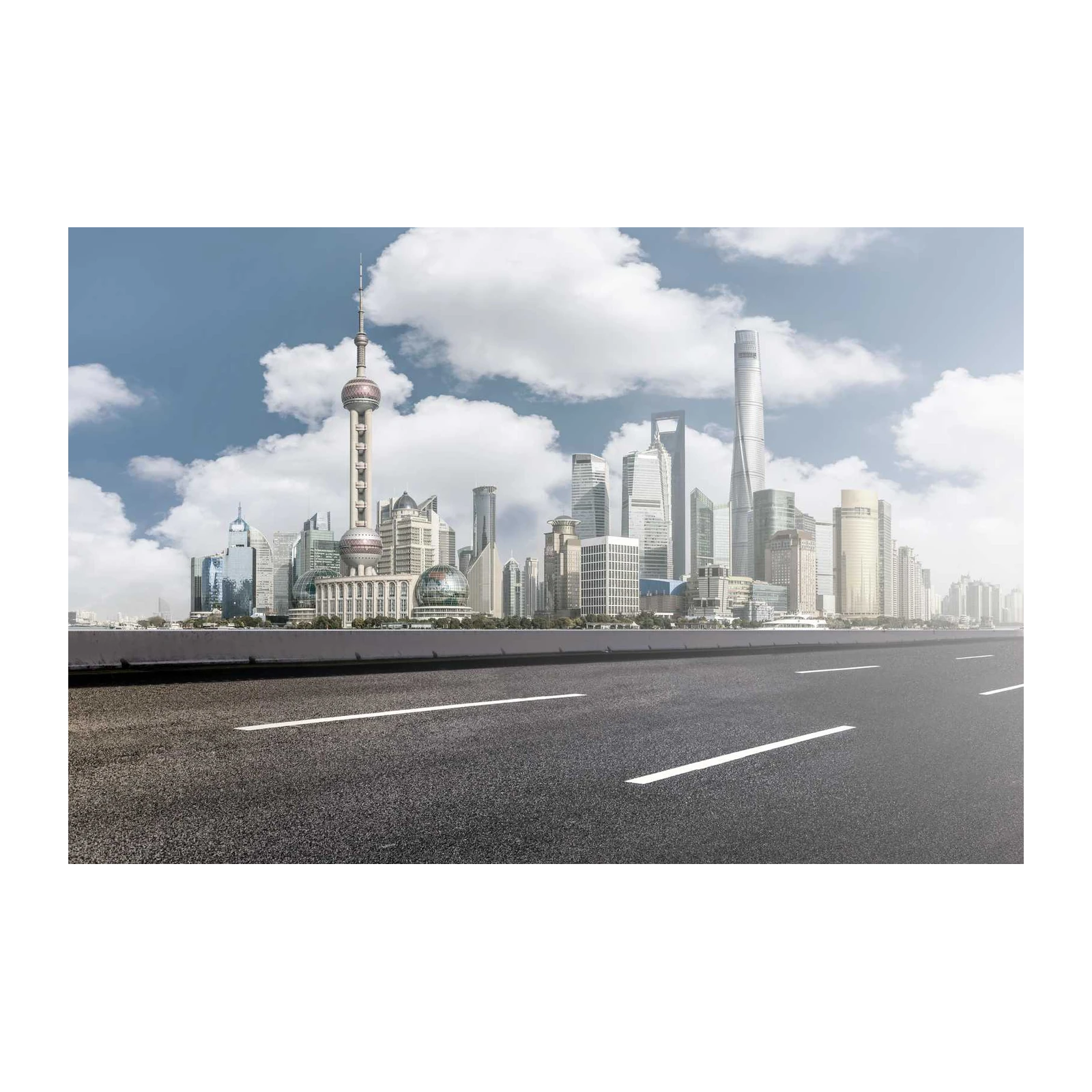 Shanghai Skyline Modern Cityscape Wall Art
