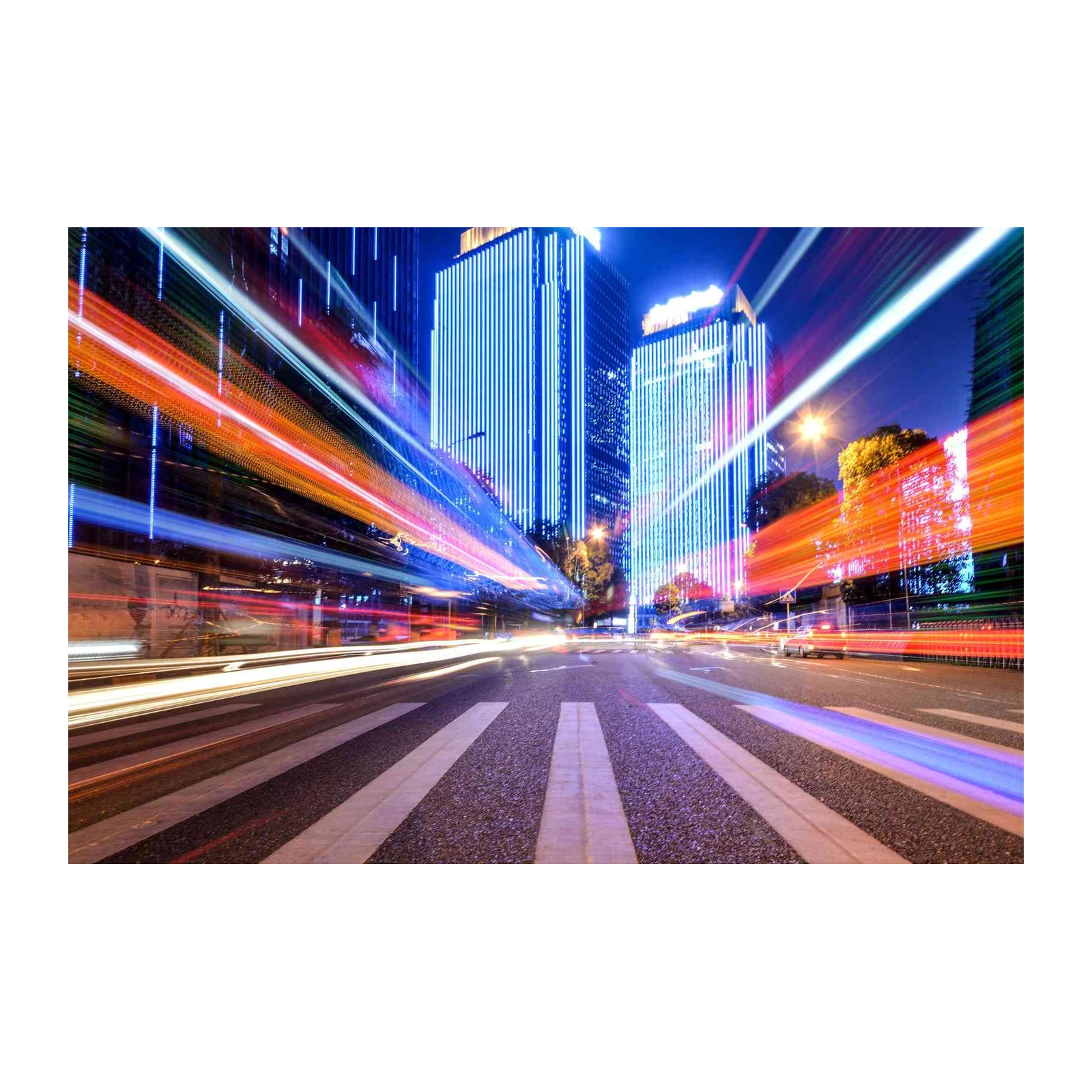 Abstract City Lights Wall Art
