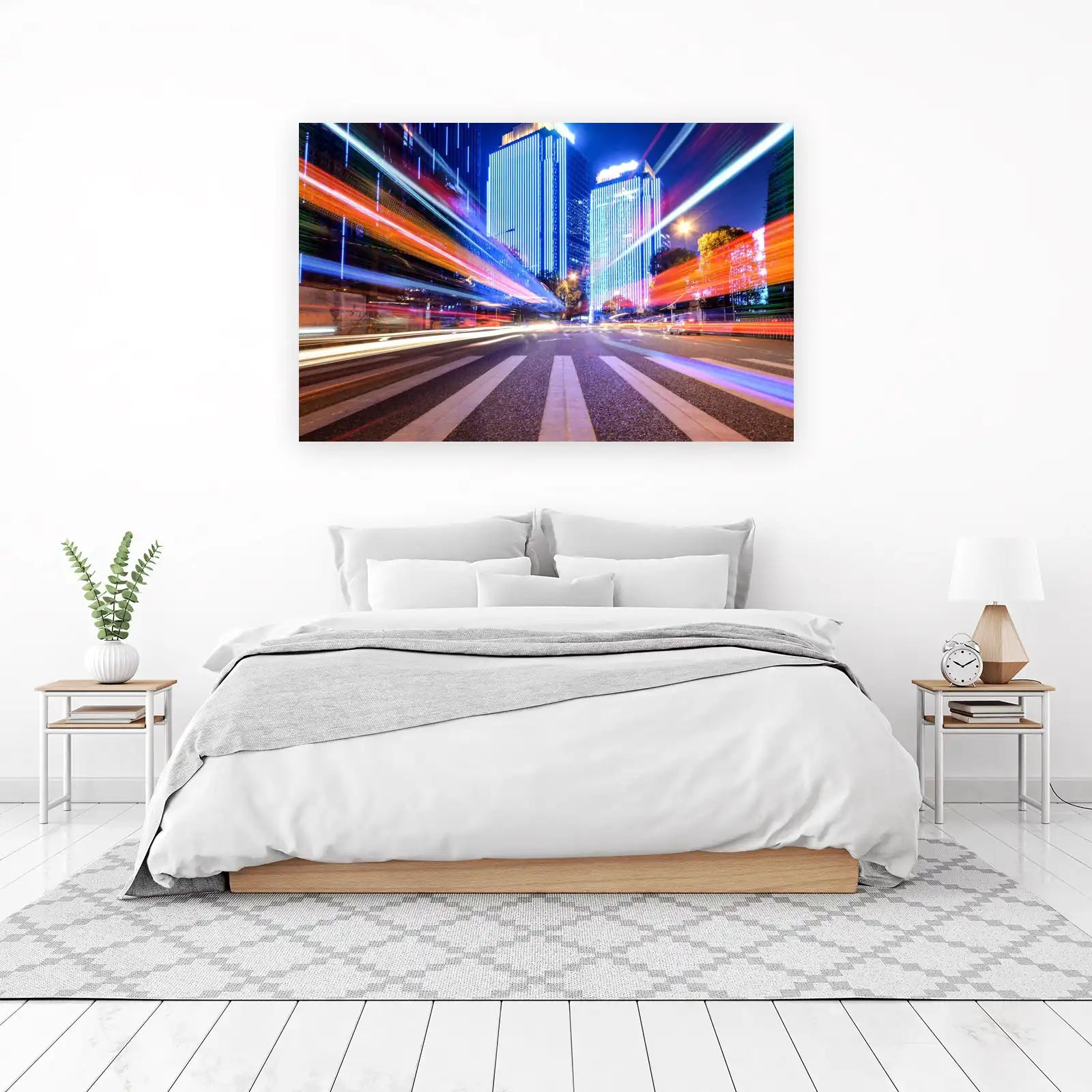 Abstract City Lights Wall Art