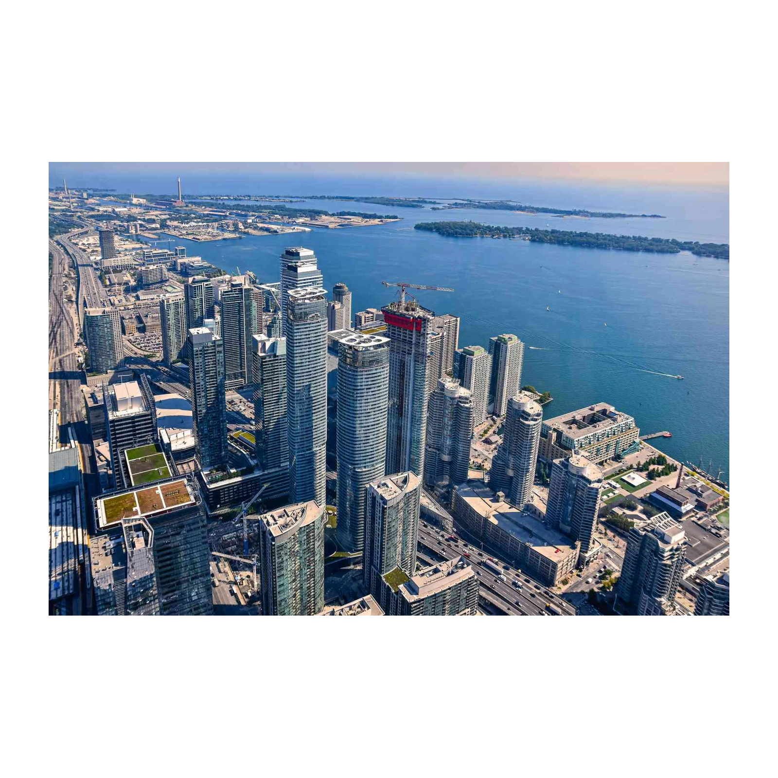 Toronto Skyline Aerial Wall Art