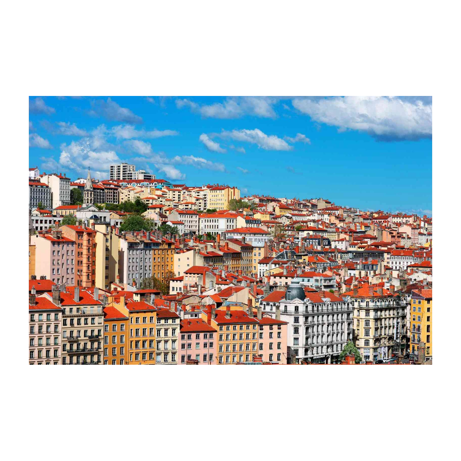 Lyon Skyline Panorama Wall Art