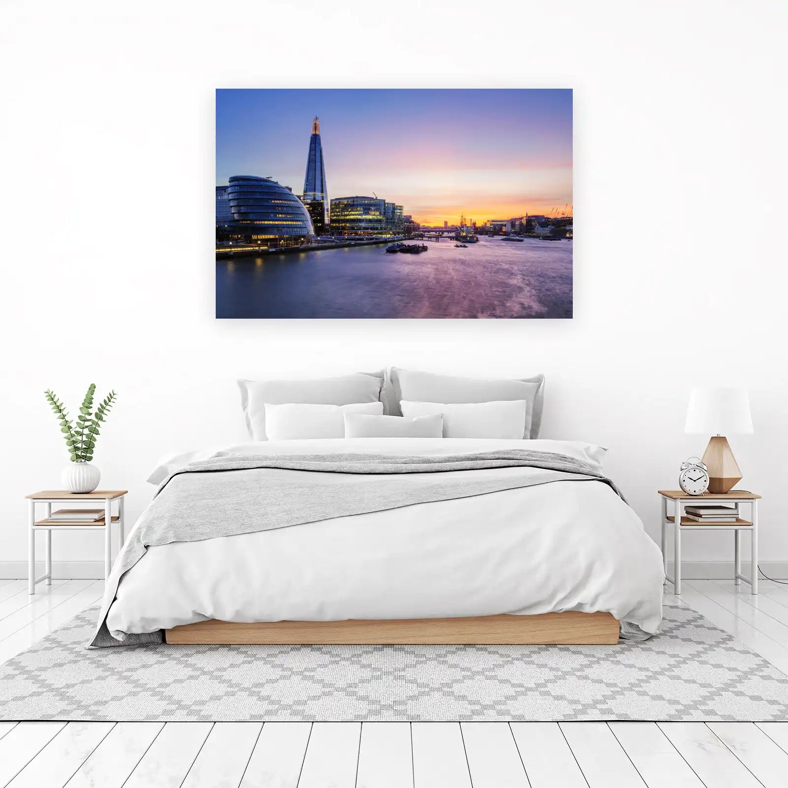 London Skyline Sunset Cityscape Wall Art