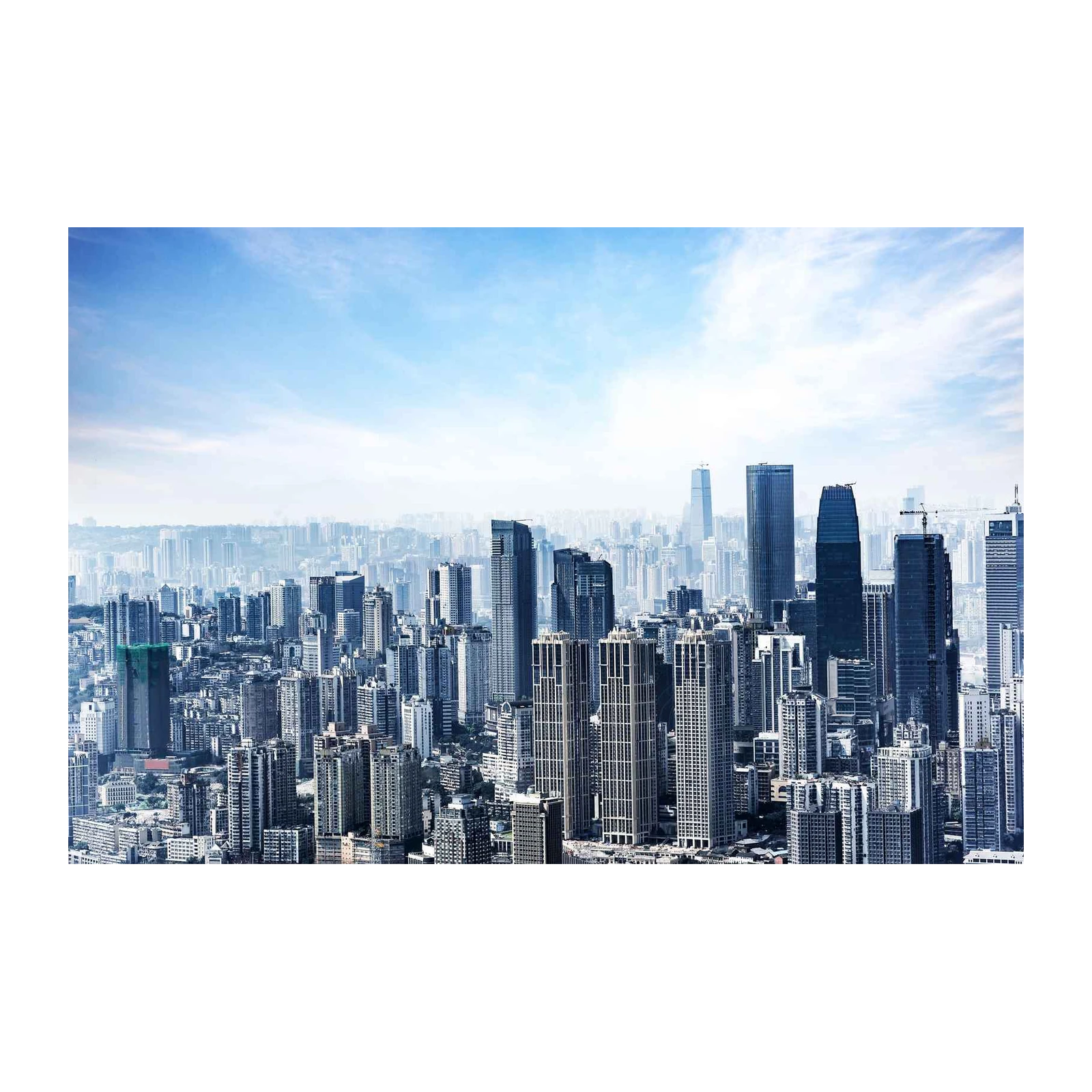 Modern Cityscape Skyline Wall Art