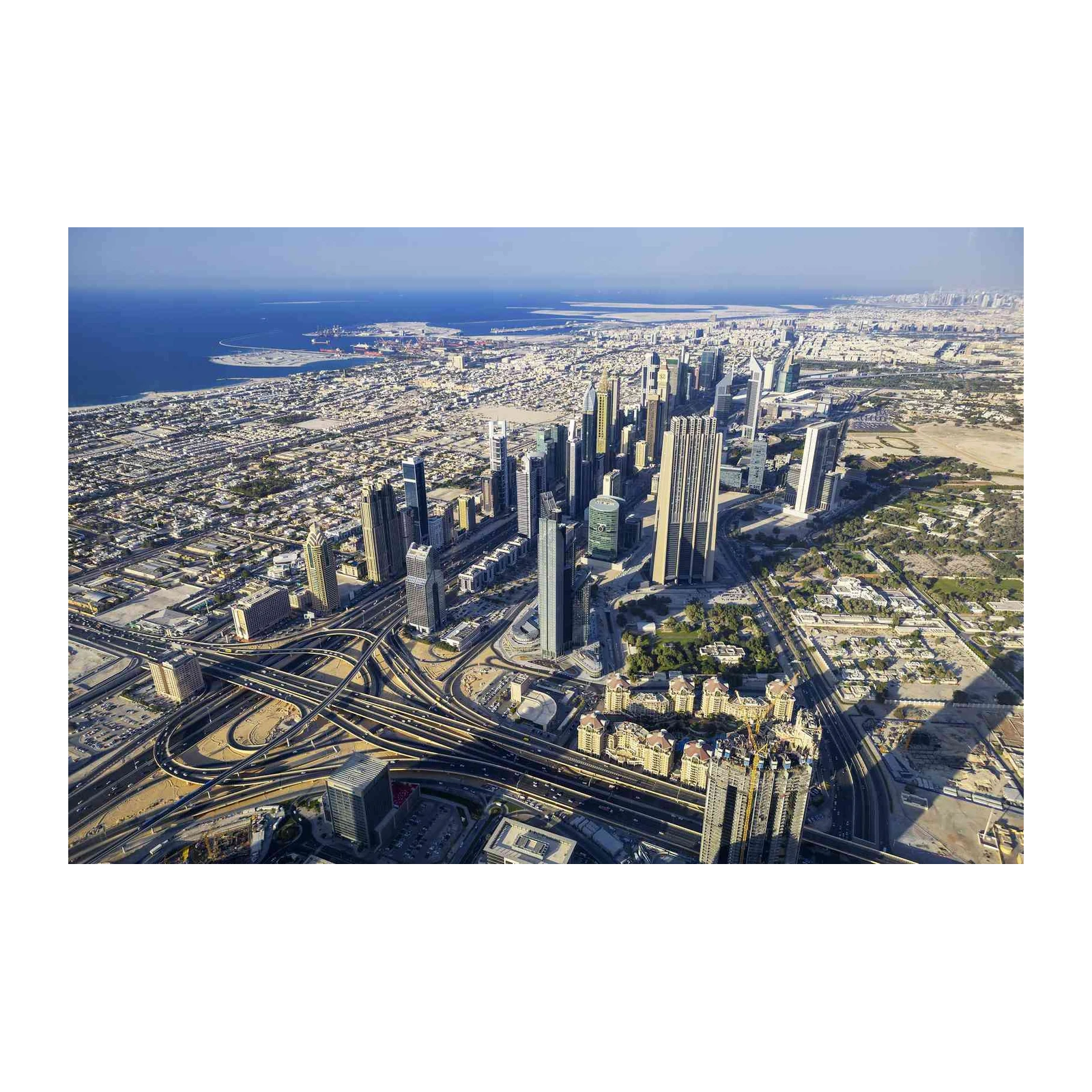 Modern Cityscape Dubai Skyline Wall Art