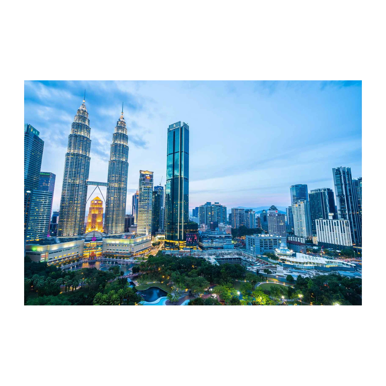 Petronas Towers Kuala Lumpur Skyline Wall Art