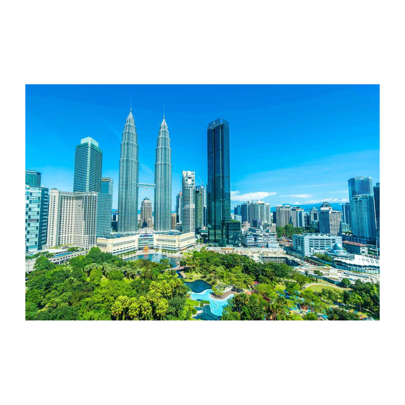 Iconic Cityscape: Kuala Lumpur Twin Towers Wall Art