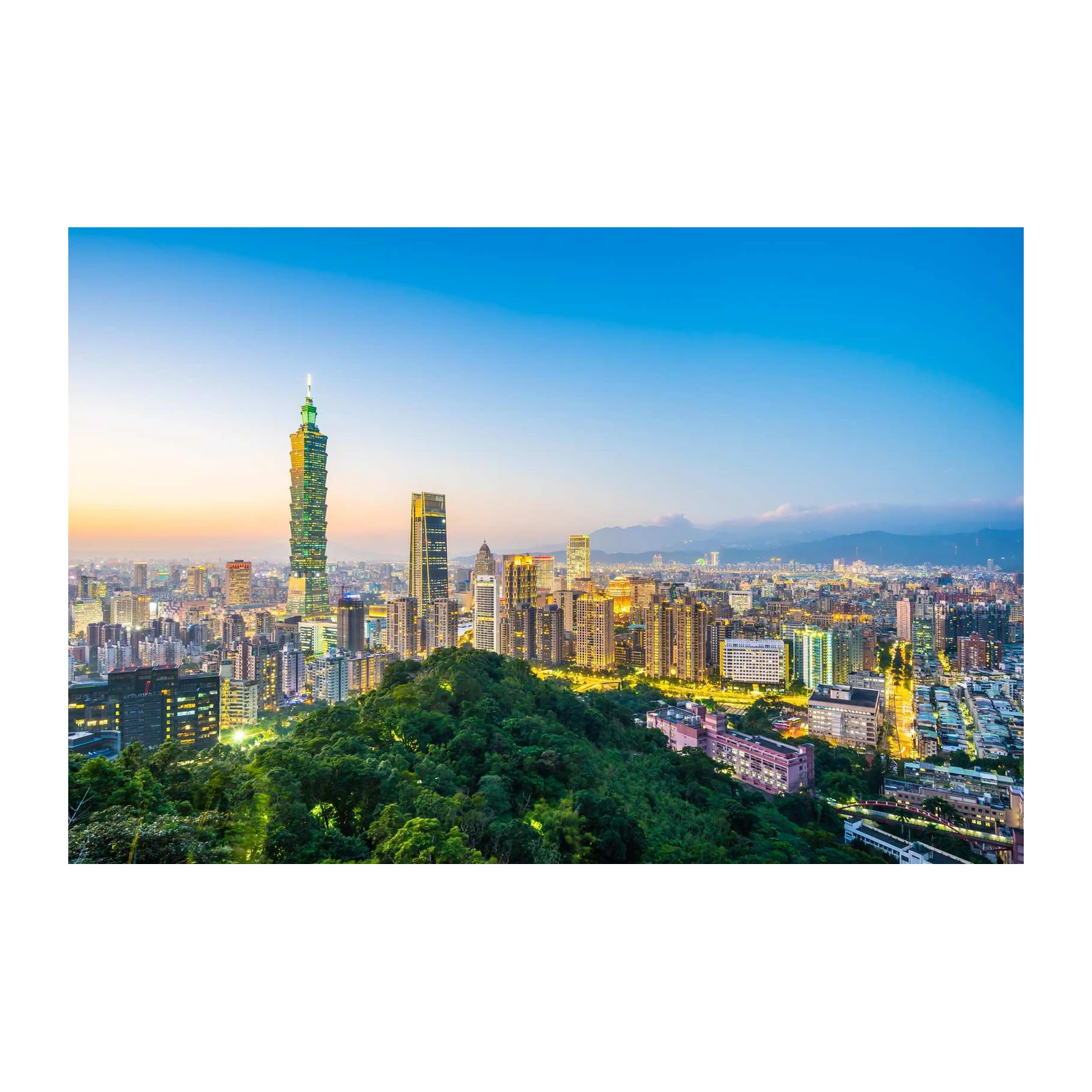 Taipei 101 Cityscape Wall Art