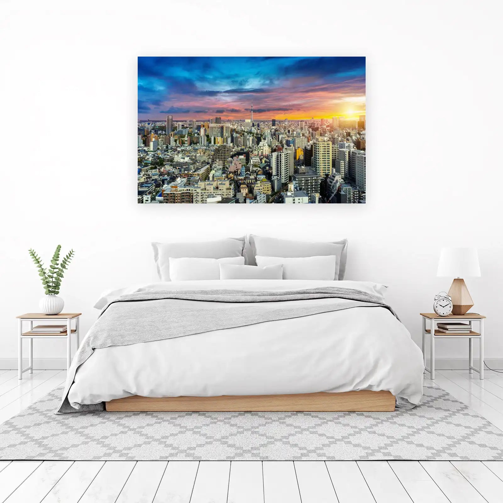 Tokyo Skyline Sunset Wall Art
