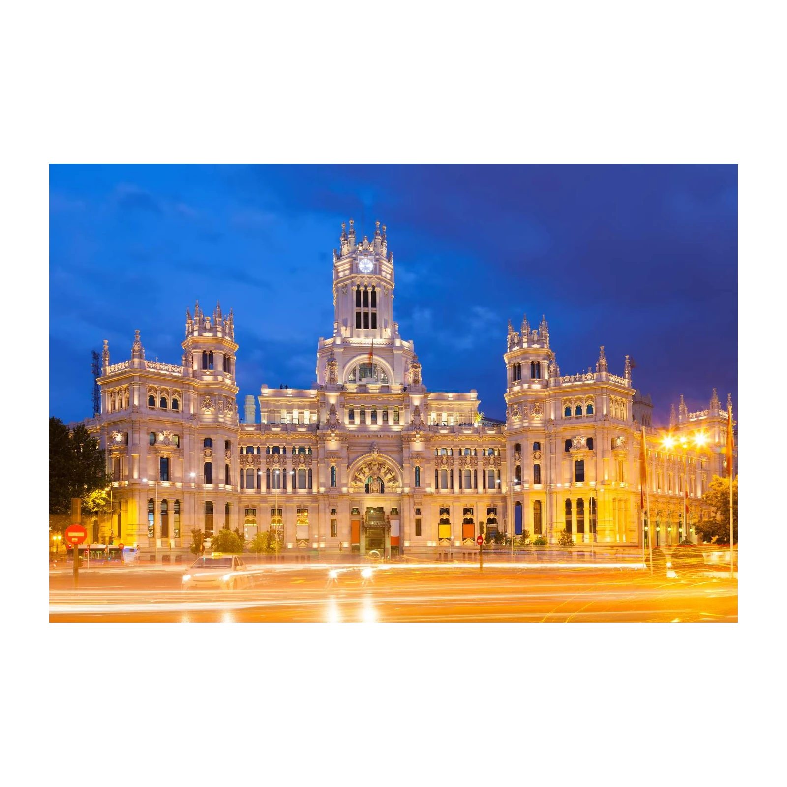 Madrid Palace Nightscape Wall Art