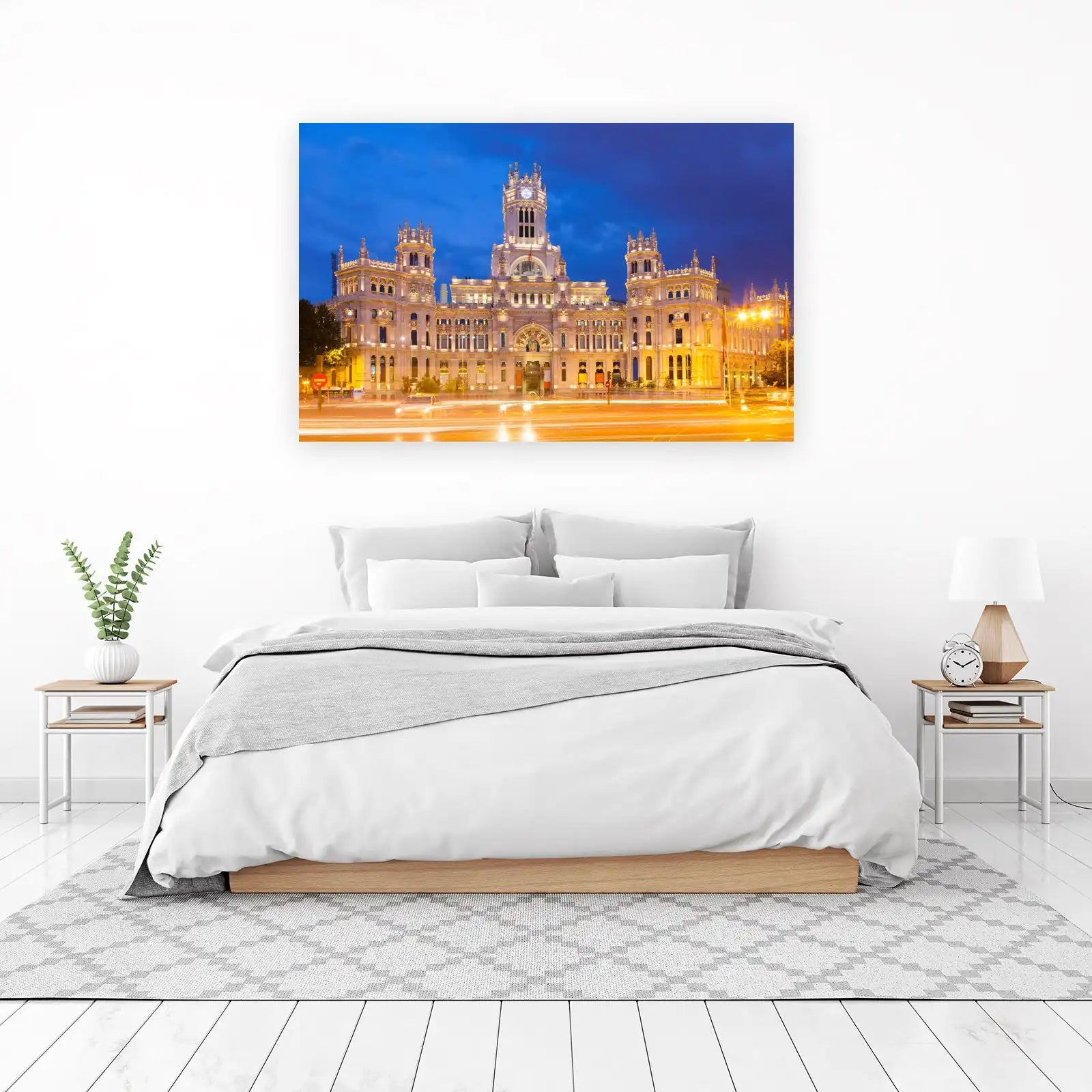Madrid Palace Nightscape Wall Art