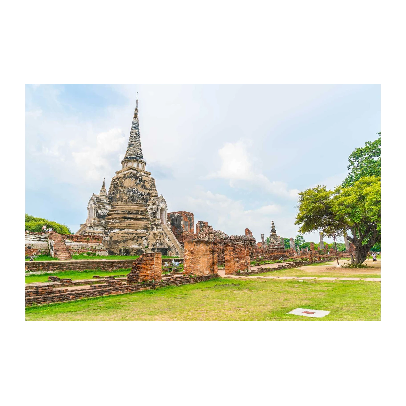 Ancient Thai Temple Ruins Wall Art
