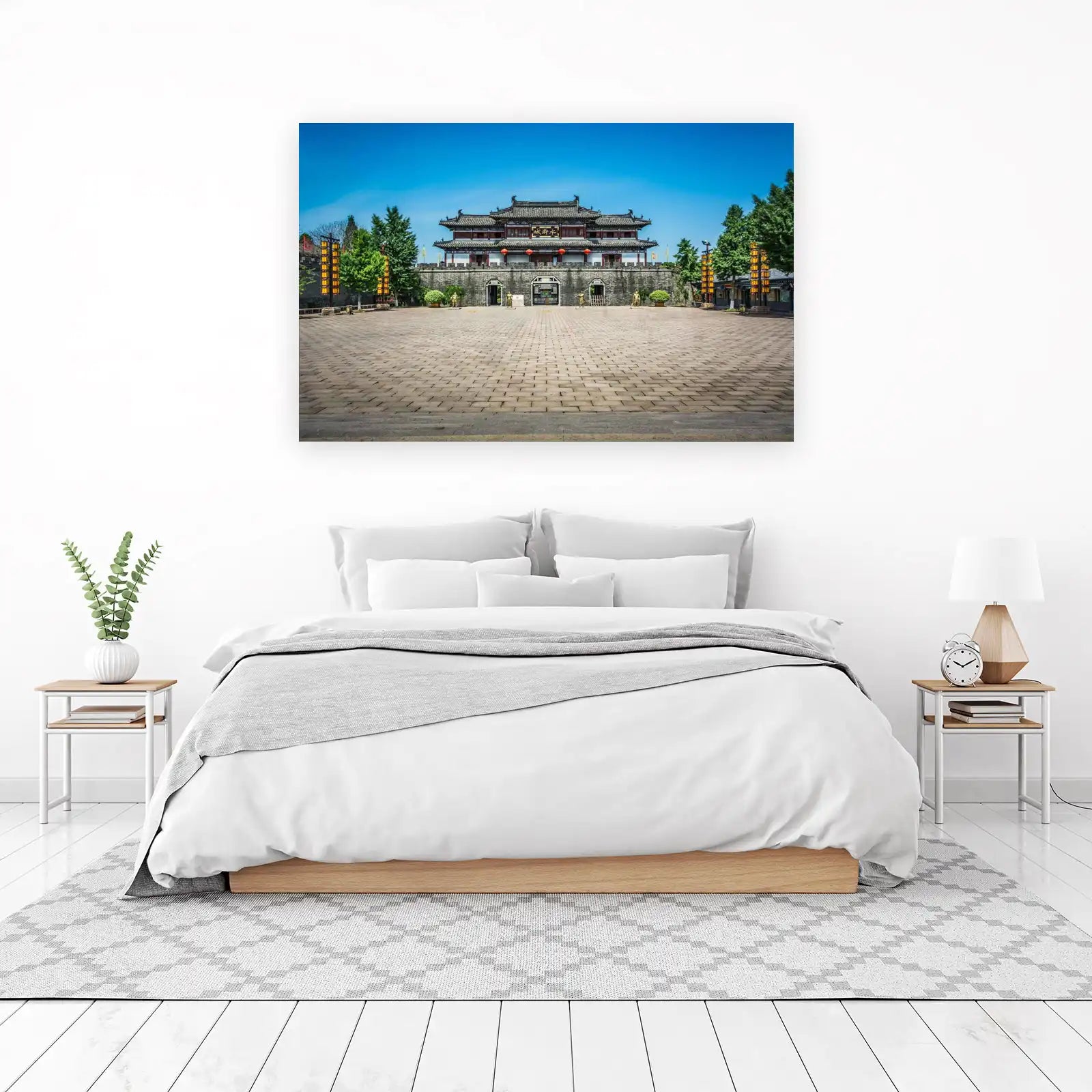 Ancient Chinese Gateway Landscape Wall Art