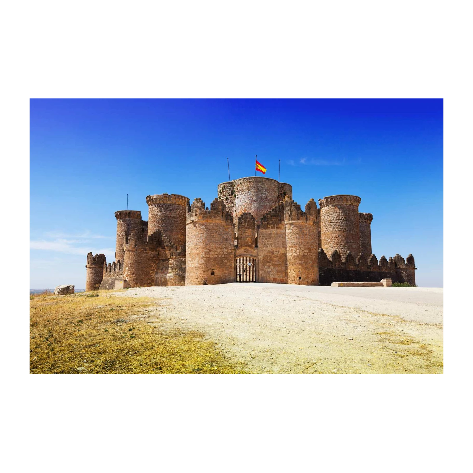 Majestic Castle & Spanish Flag Wall Art